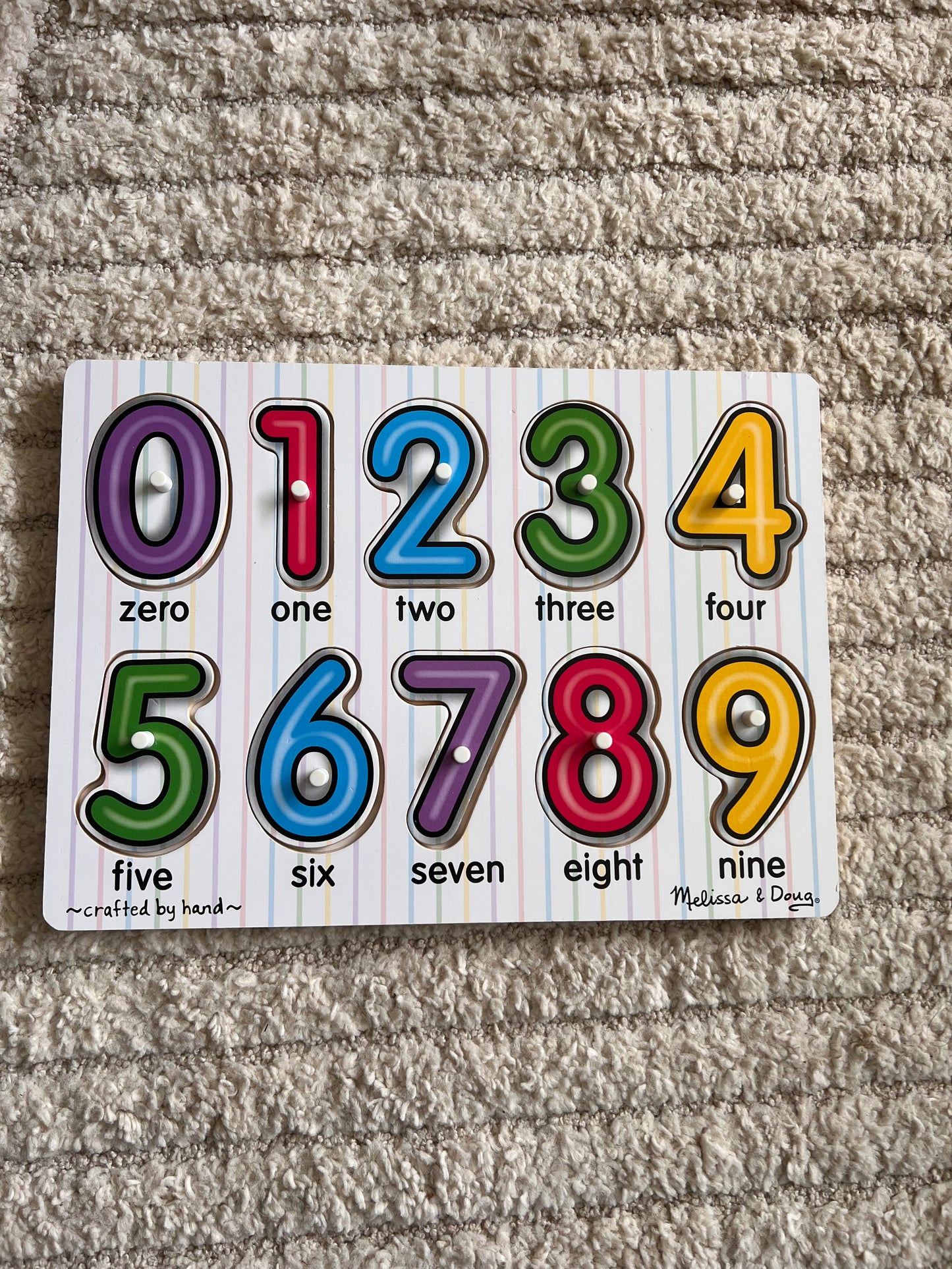 MELISSA AND DOUG WOODEN NUMBERS PUZZLE