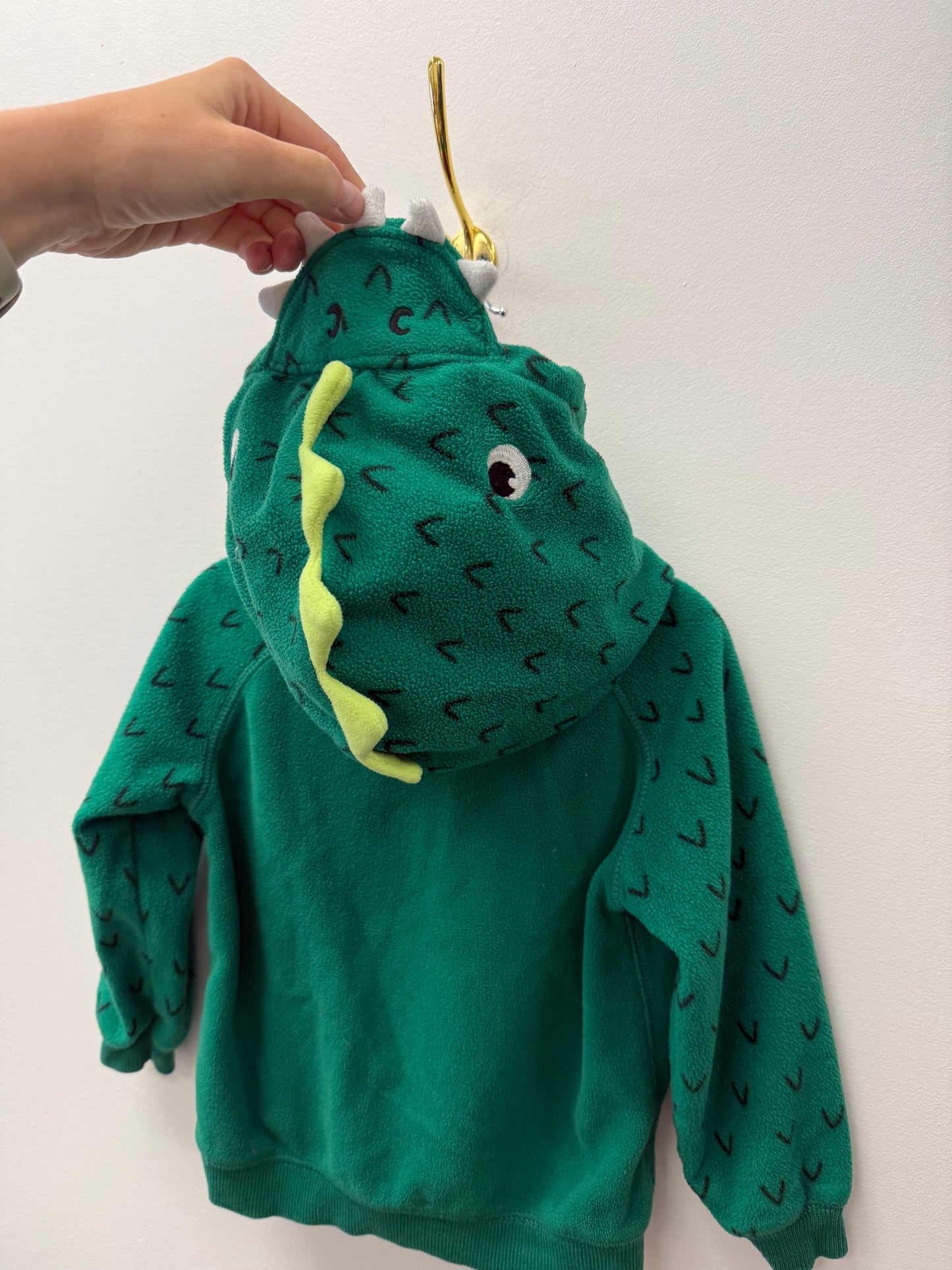 CARTERS FLEECE ALLIGATOR HOODIE SIZE 24M