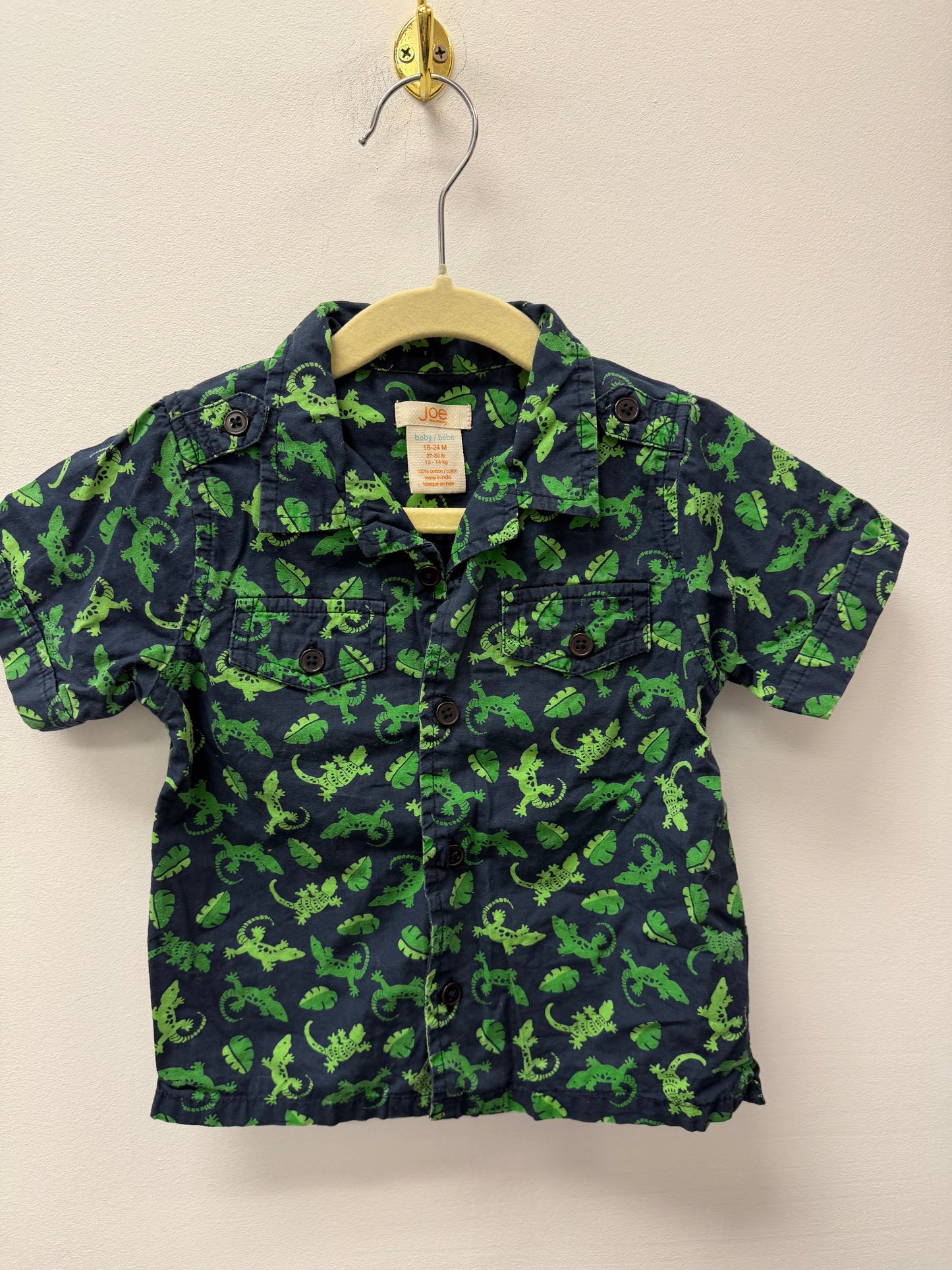 JOE FRESH GHEKO BUTTON UP SIZE 18-24M