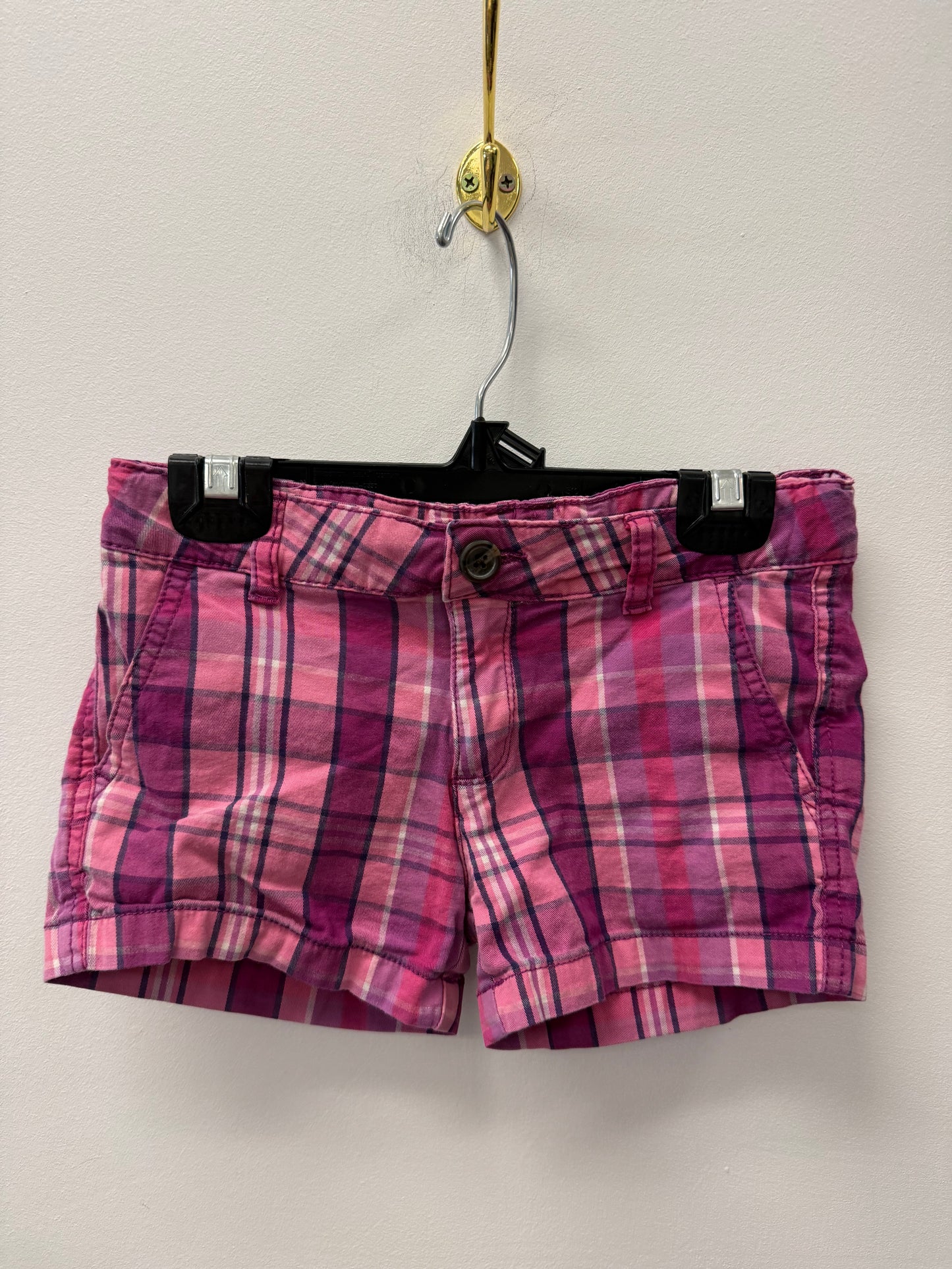 JOE FRESH PINK PLAID SHORTS SIZE 8
