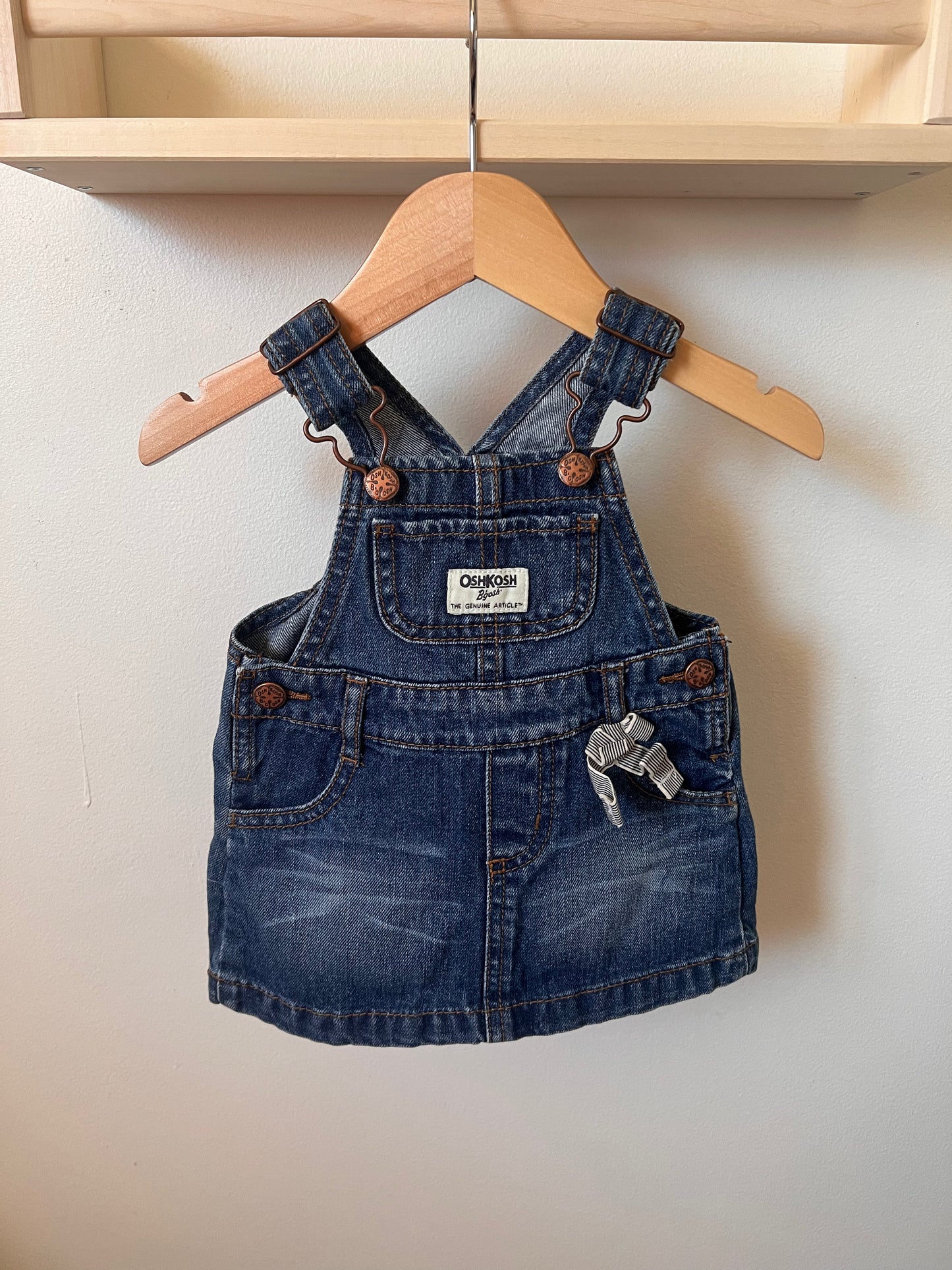 OSHKOSH DENIM SKIRTALLS 6M