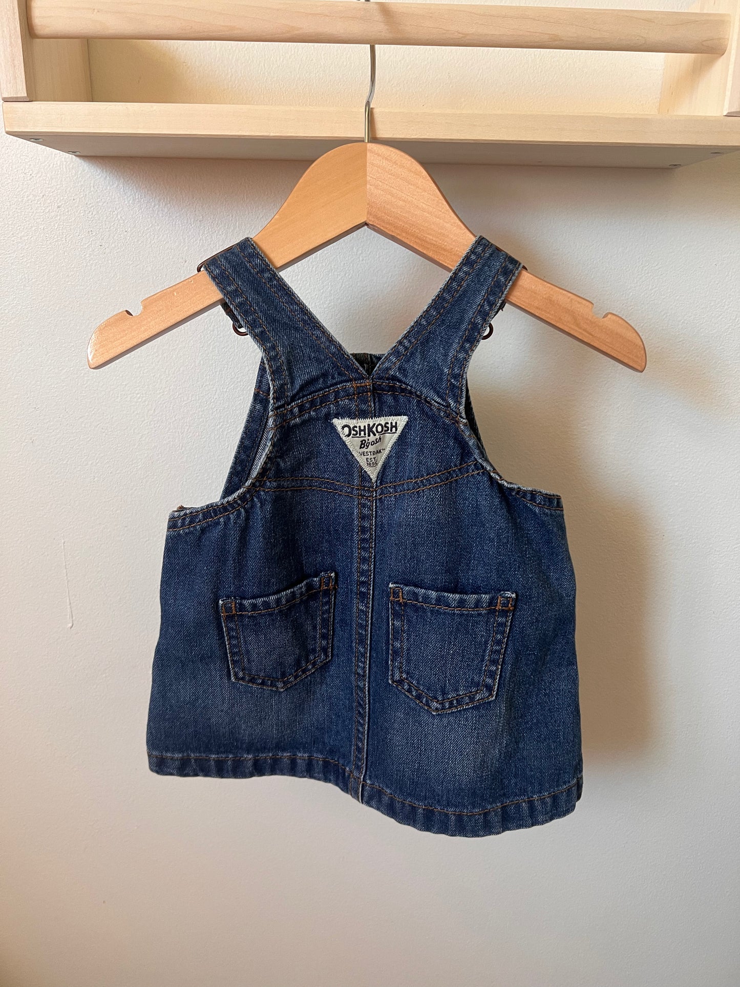 OSHKOSH DENIM SKIRTALLS 6M