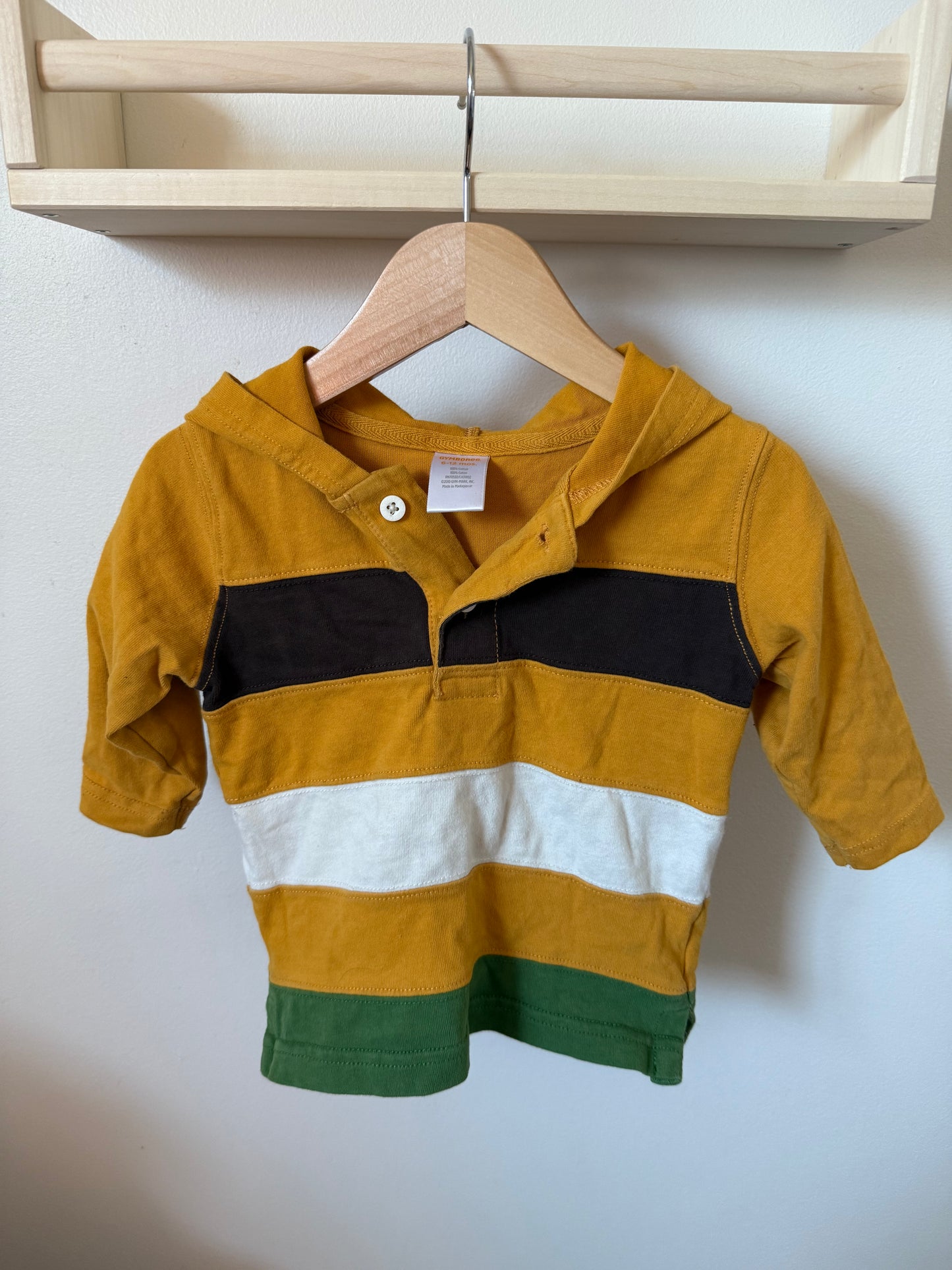 GYMBOREE YELLOW & GREEN SWEATER 6-12M