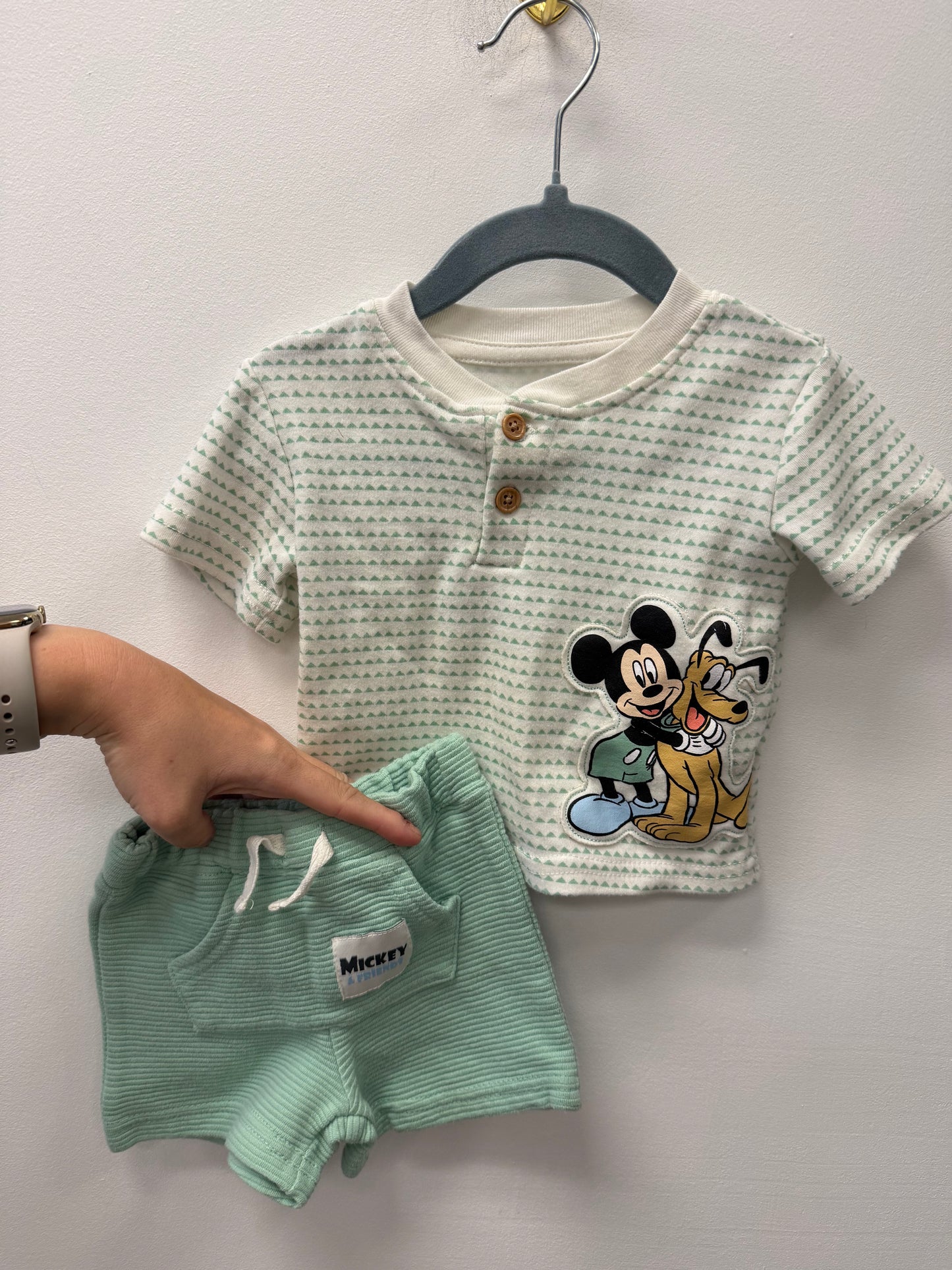DISNEY MICKEY SHORTS OUTFIT SIZE 3-6M