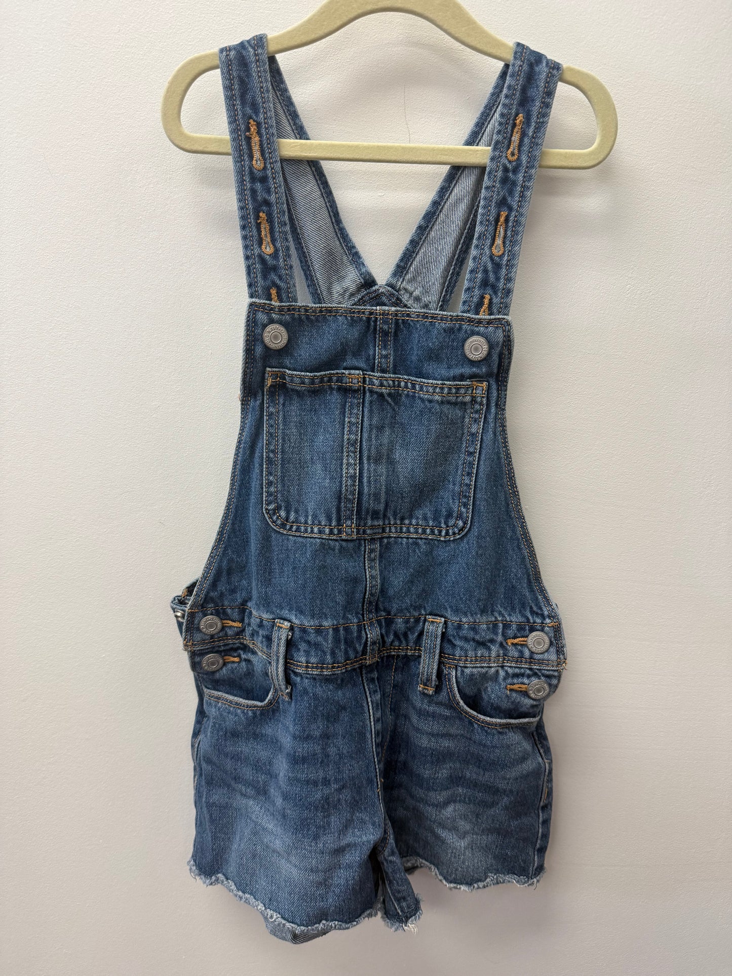OLD NAVY DENIM SHORTALLS SIZE 8