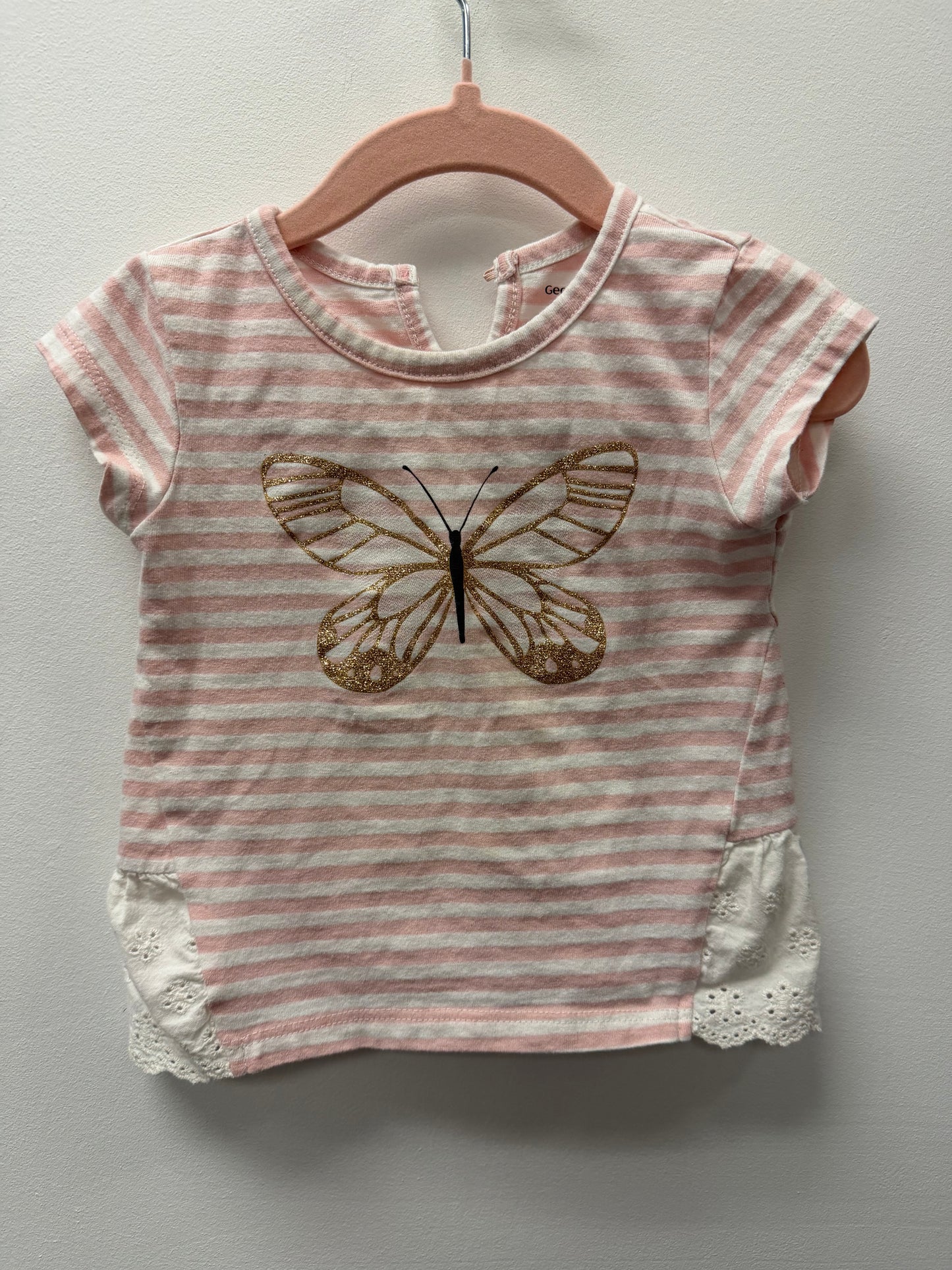 GEORGE BUTTERFLY SHIRT SIZE 6-12M