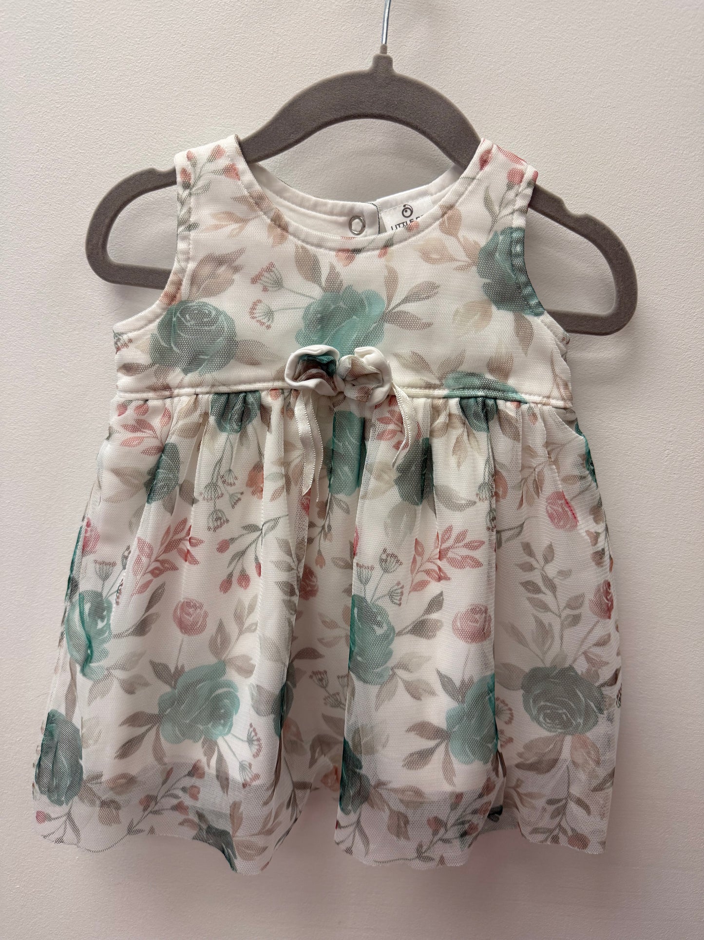LITTLE BEE FLORAL DRESS SIZE 6-9M