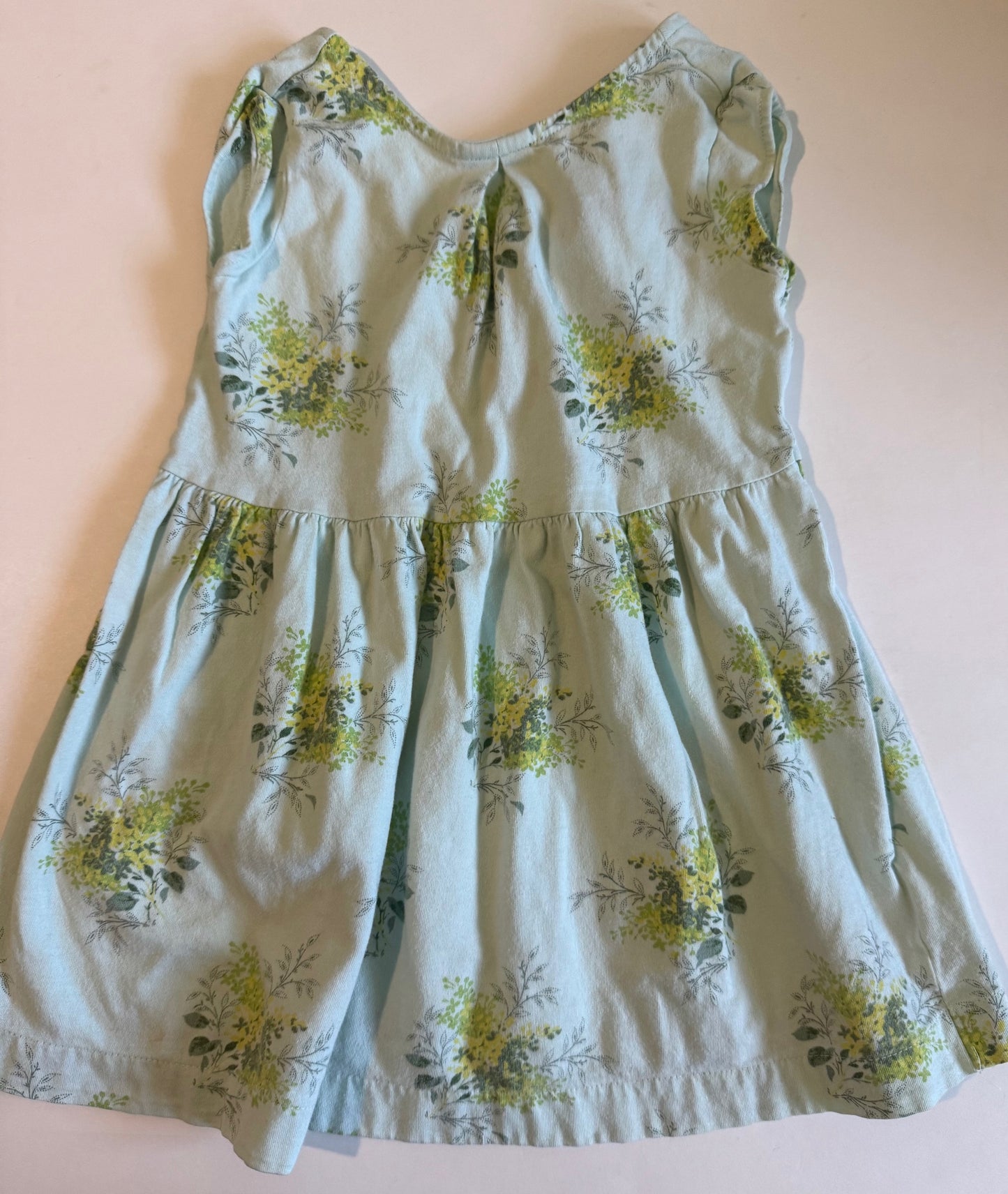 Baby Gap, Pale Green Floral Dress - Size 3T