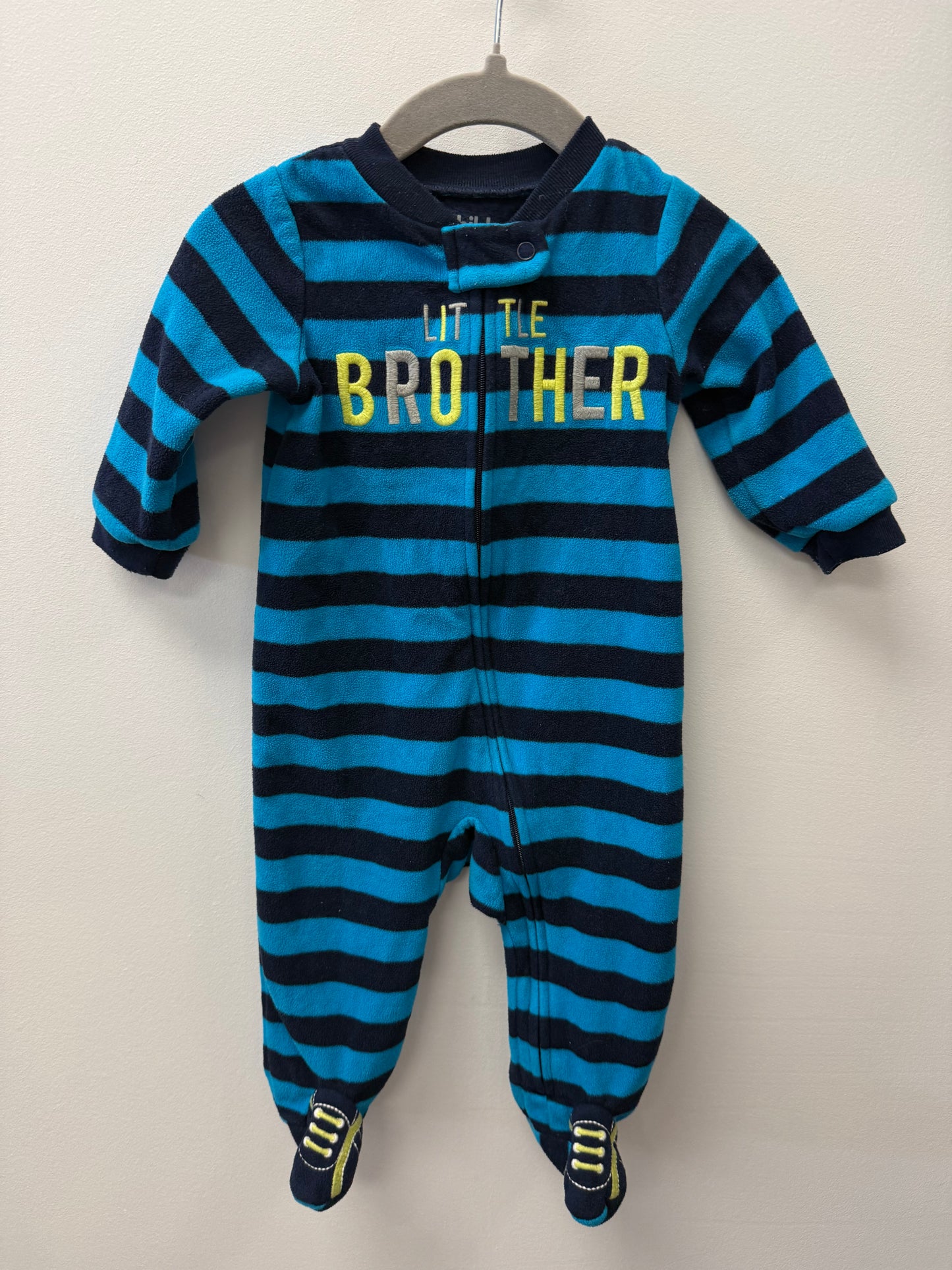 CARTERS FLEECE LITTLE BROTHER SLEEPER SIZE 3-6M