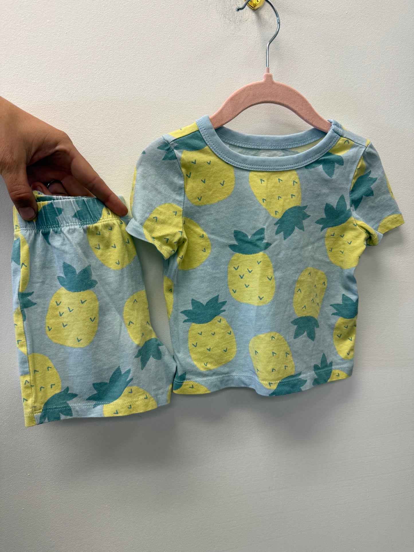 JOE FRESH PINEAPPLE SHORTS SET SIZE 12-18M