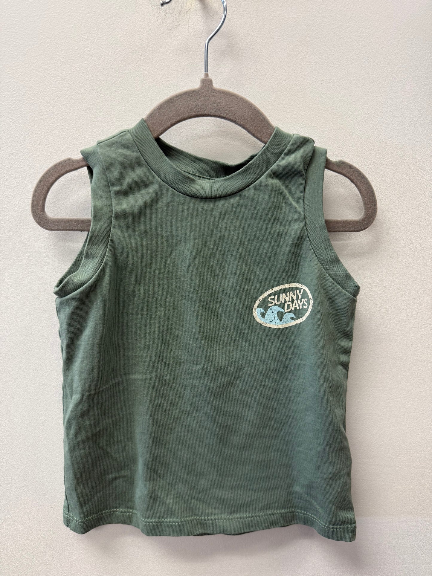 JOE FRESH GREEN TANK TOP SIZE 2T
