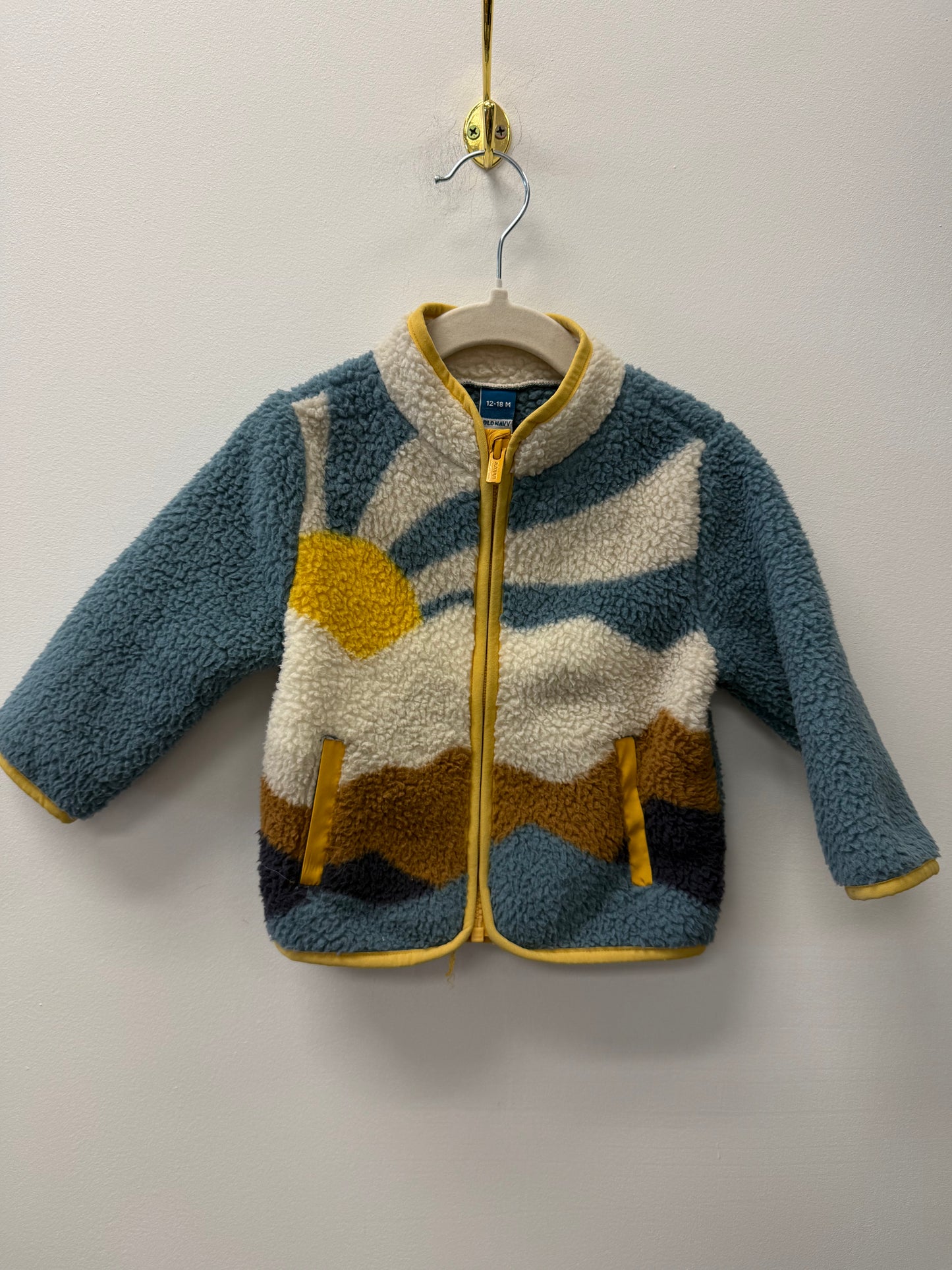 OLD NAVY SHERPA SWEATER SIZE 12-18M
