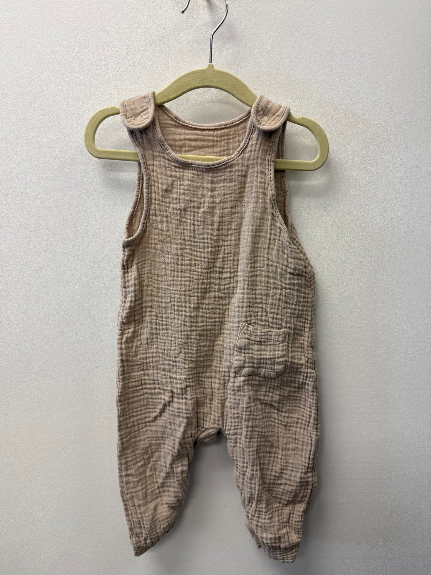 GEORGE LINEN ROMPER SIZE 12-18M