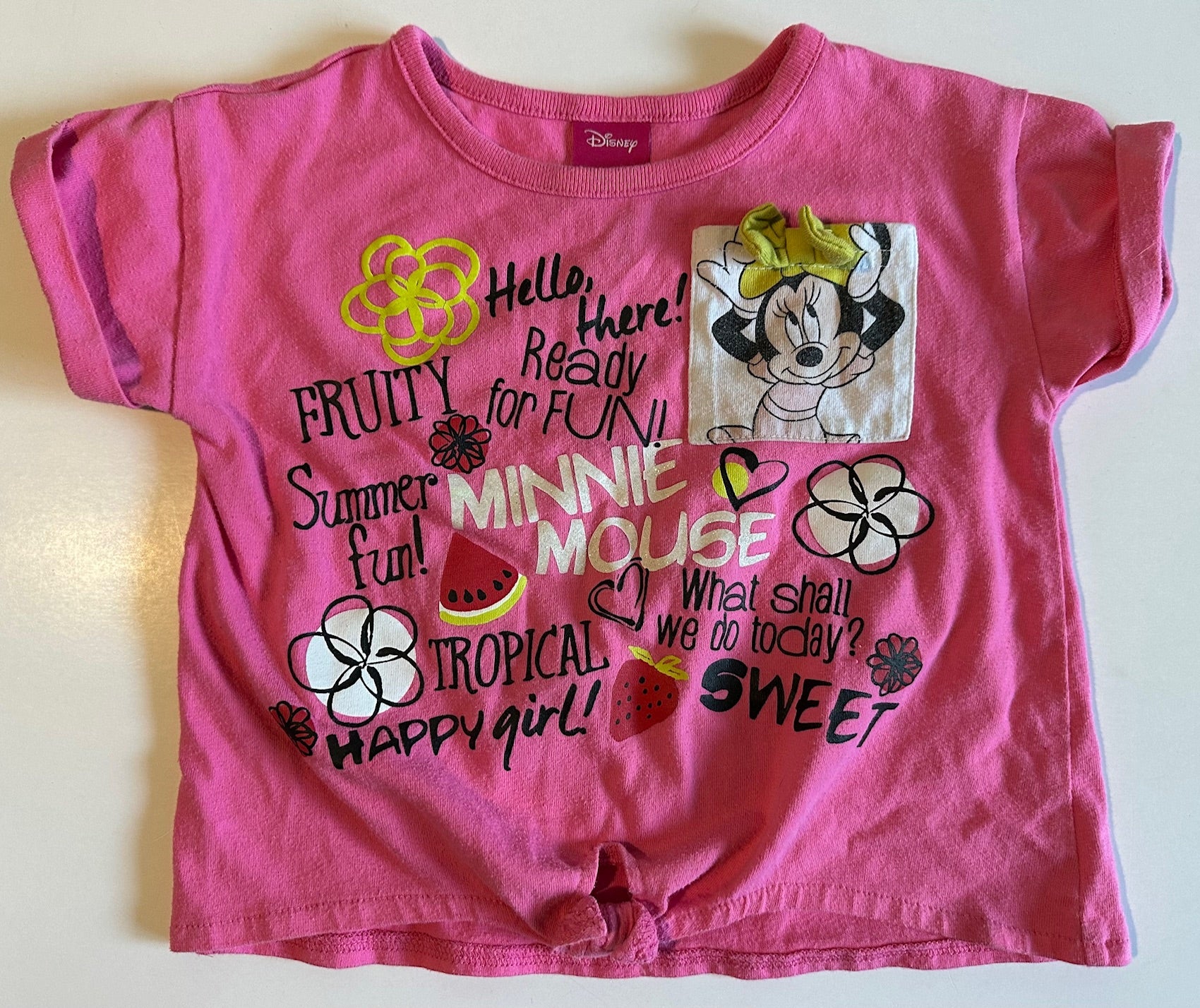 Pink minnie mouse on sale shirt