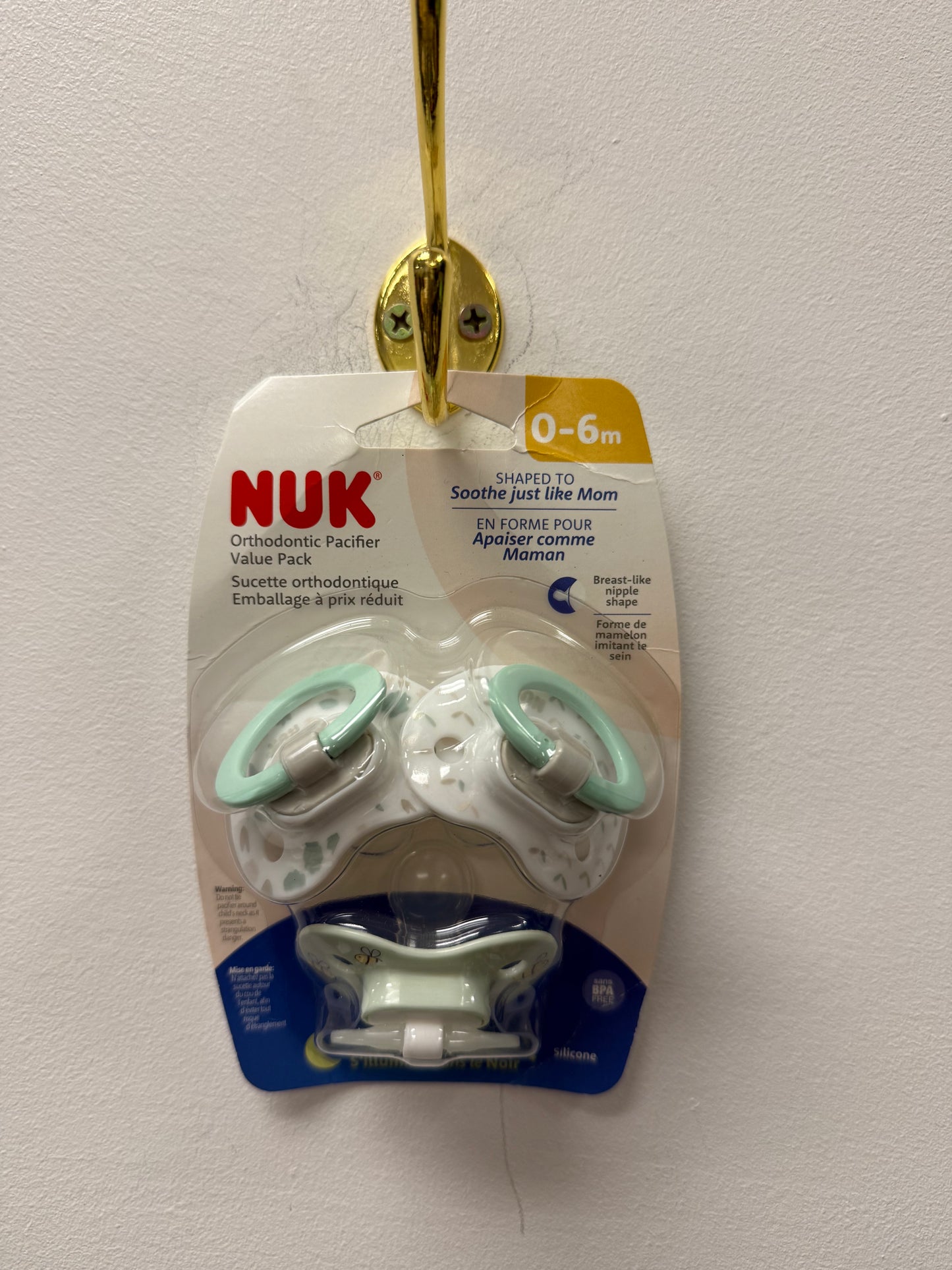 NEW 3 PACK OF NUK SOOTHERS SIZE 0-6M