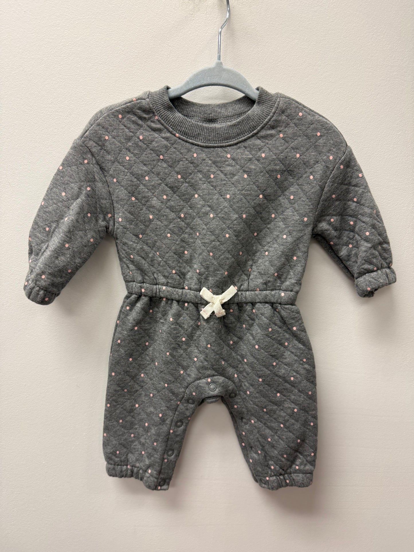 CARTERS POLKA DOT QUILTED ROMPER SIZE 3M
