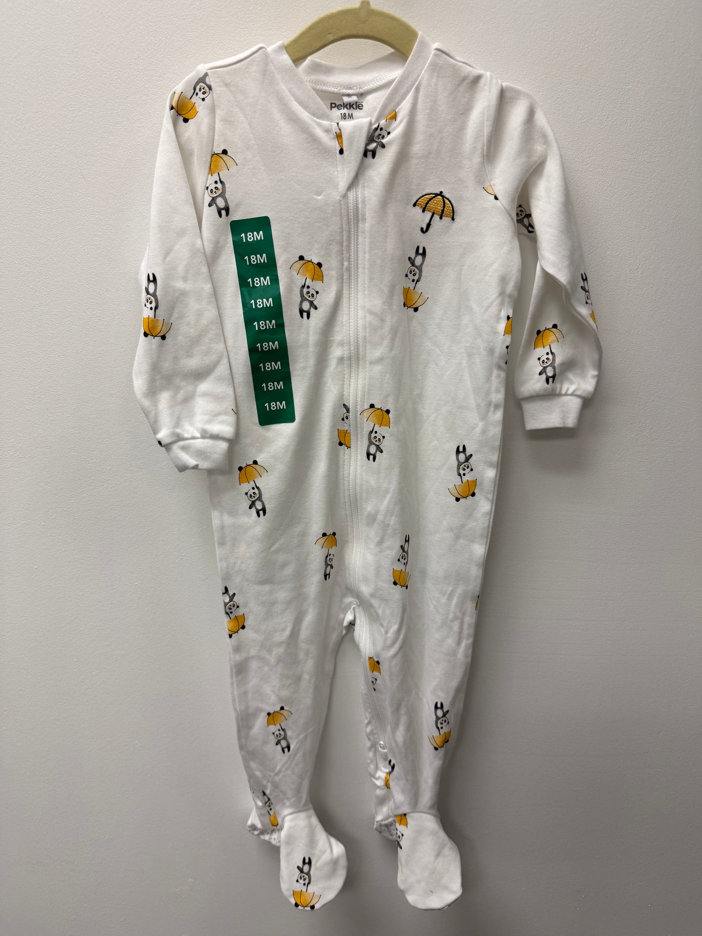 NEW PEKKLE PANDA BEAR SLEEPER SIZE 18M