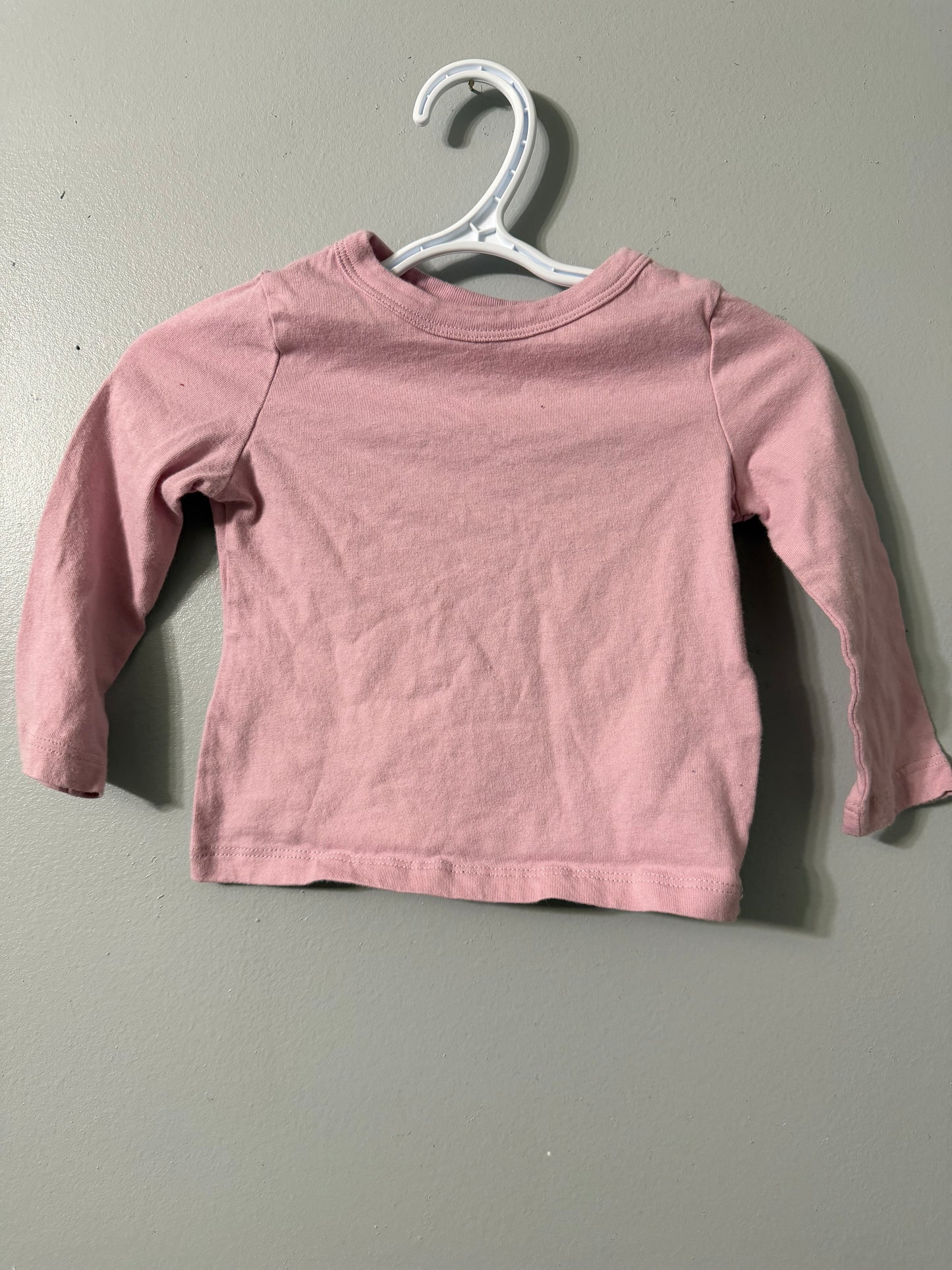 JOE FRESH PINK LONG SLEEVE SIZE 6-12M