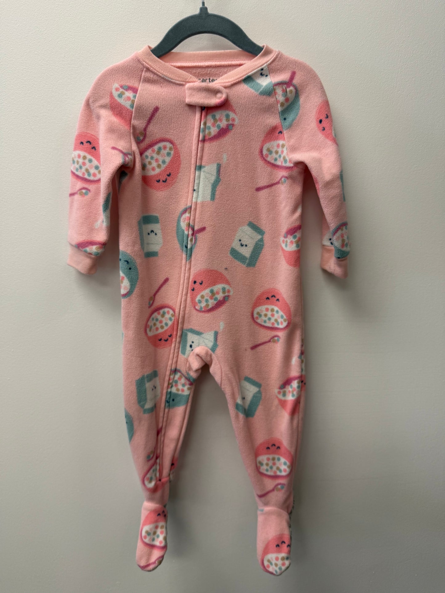 CARTERS FLEECE CEREAL SLEEPER SIZE 12M