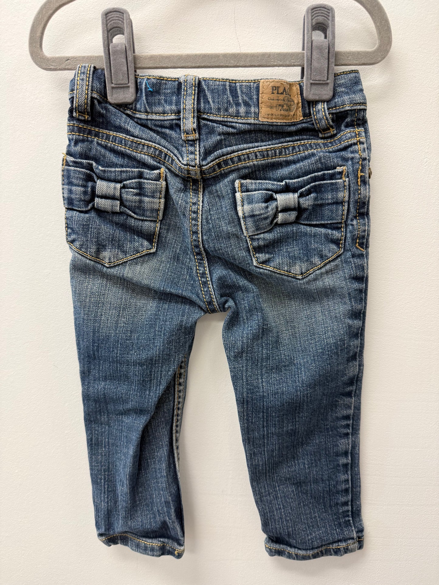 CHILDRENS PLACE BOW POCKET JEANS SIZE 24M