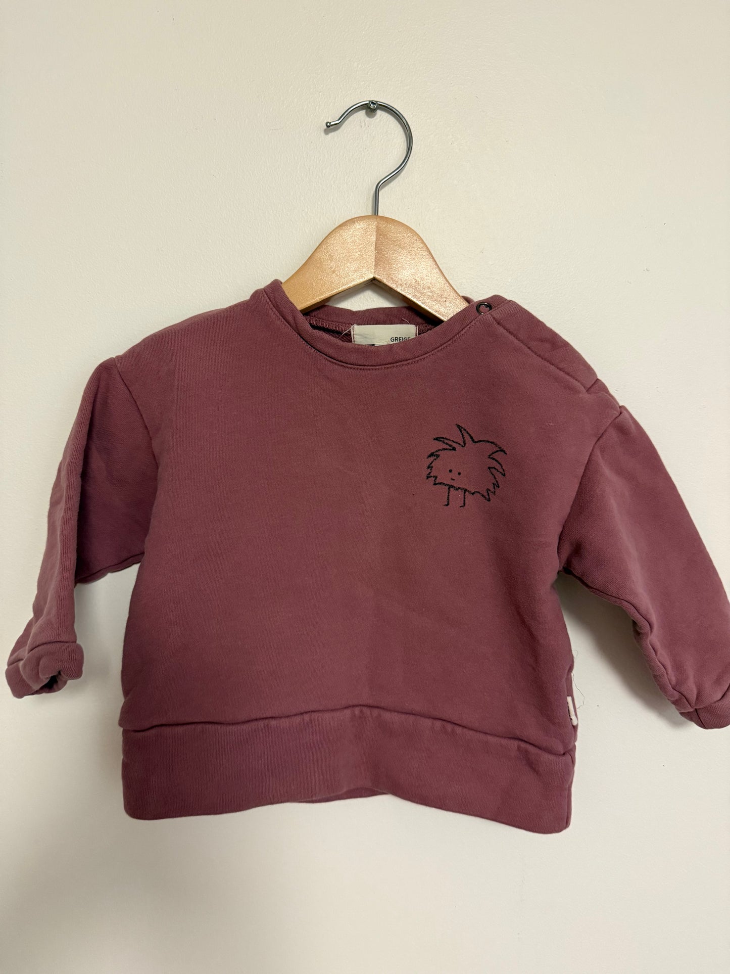 GREIGE PURPLE CREW SIZE 2T