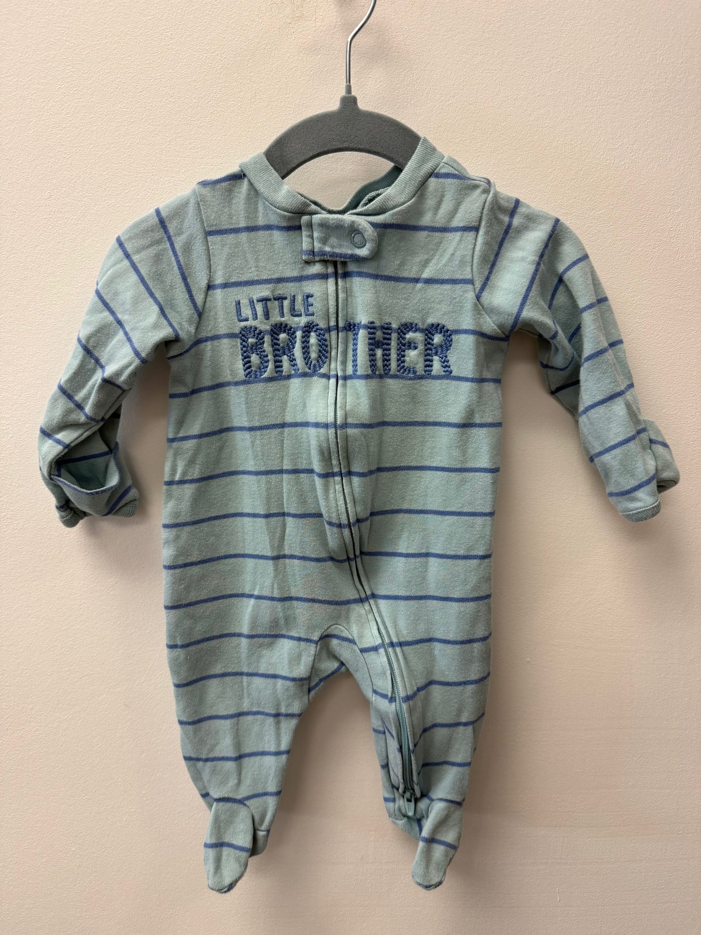 CARTERS LITTLE BROTHER STRIPPED SLEEPER SIZE 0-3M