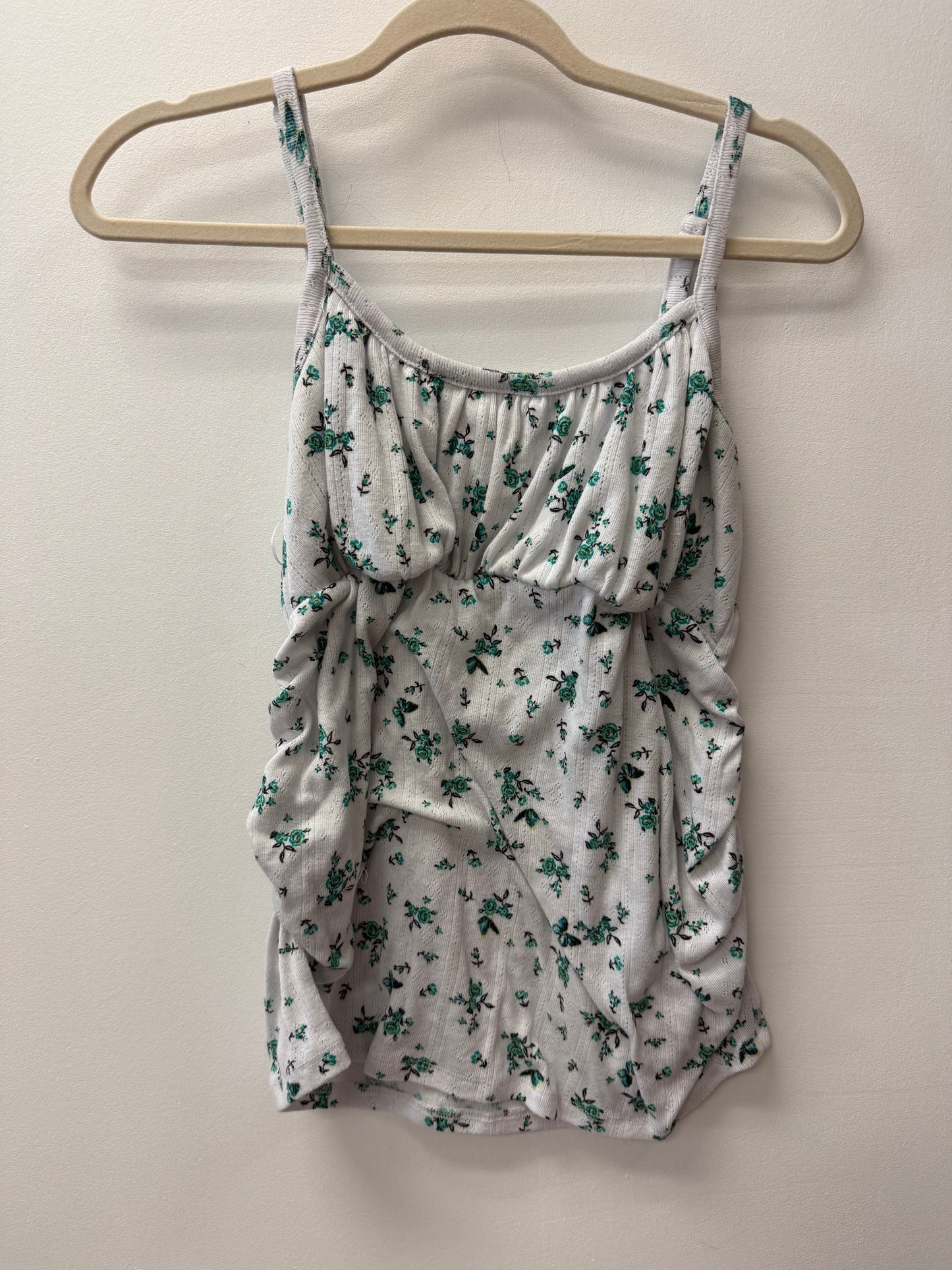 PAISLEY SKY FLORAL MATERNITY TANK SIZE LARGE