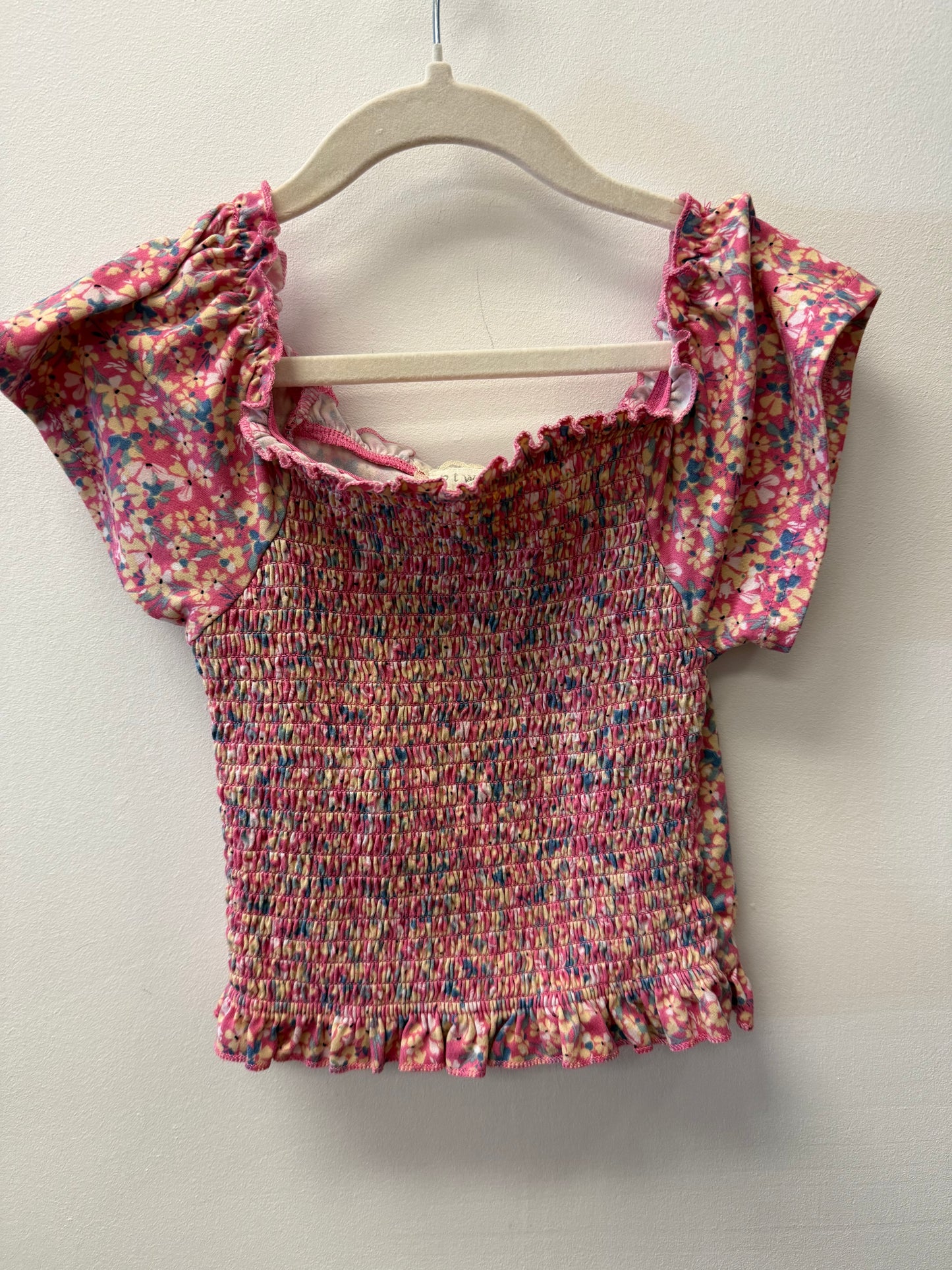BWTEEN FLORAL SHIRT SIZE 7-8