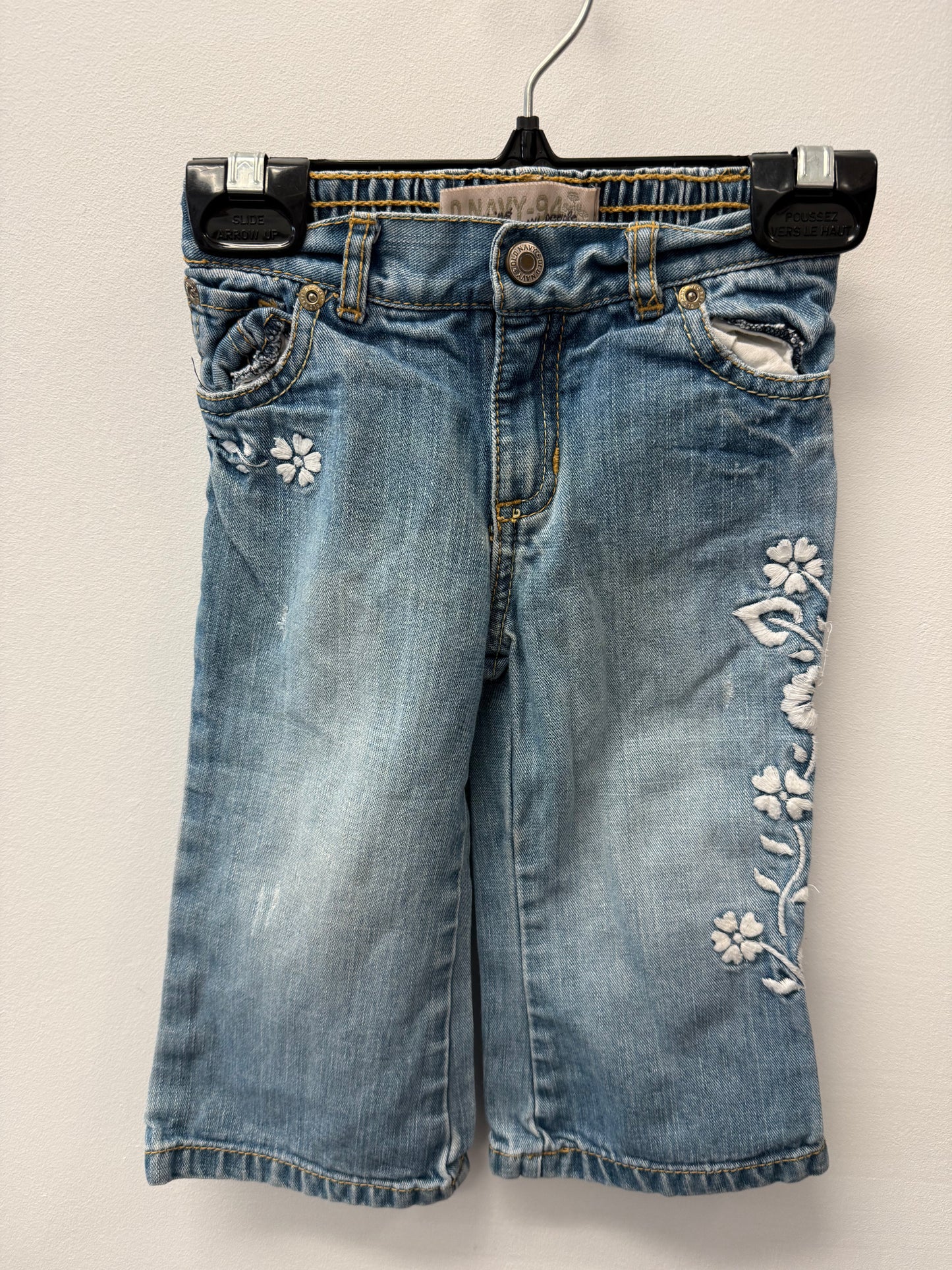 OLD NAVY FLORAL JEANS SIZE 18-24M