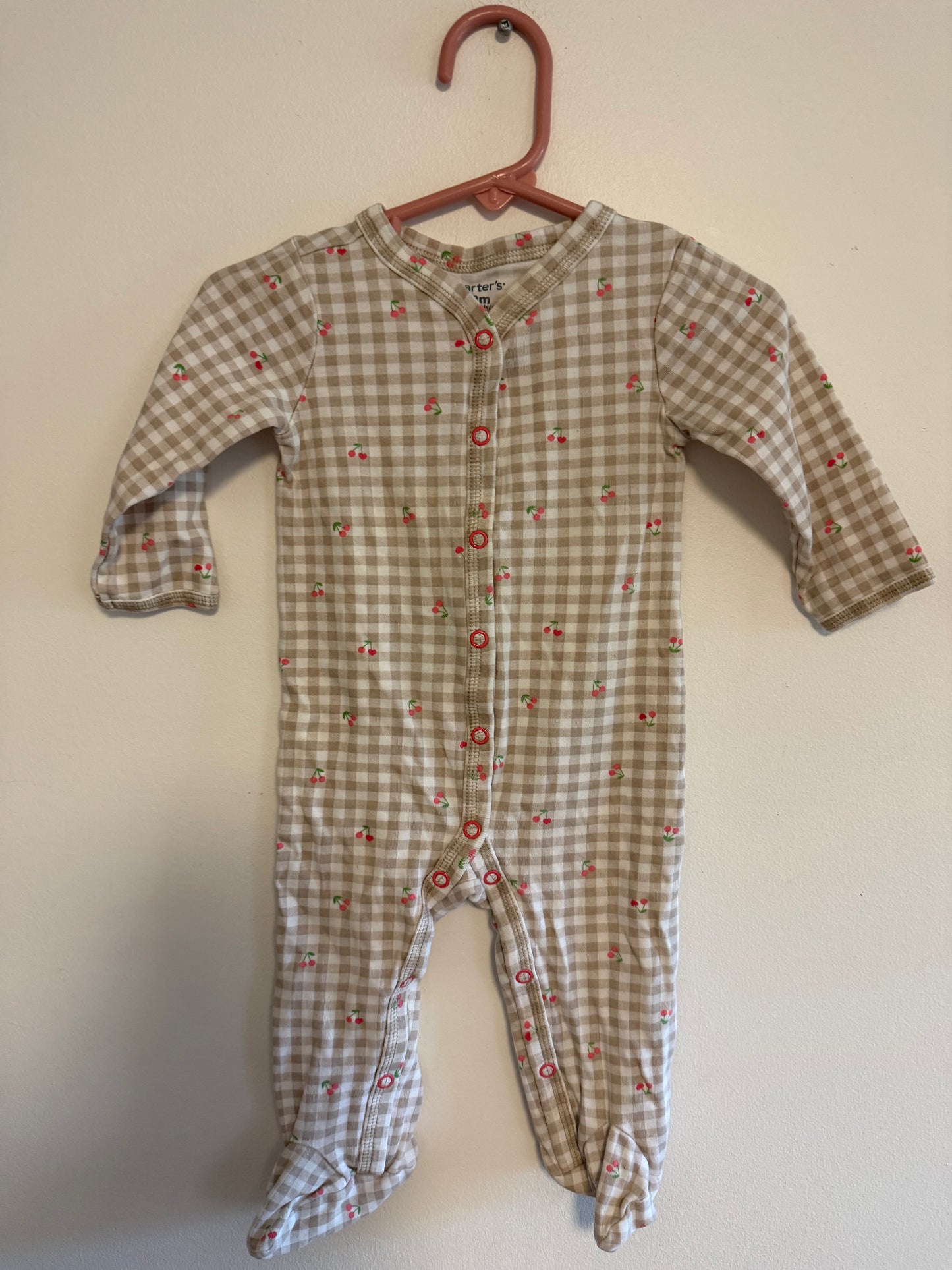CARTERS CHERRY SLEEPER SIZE 9M