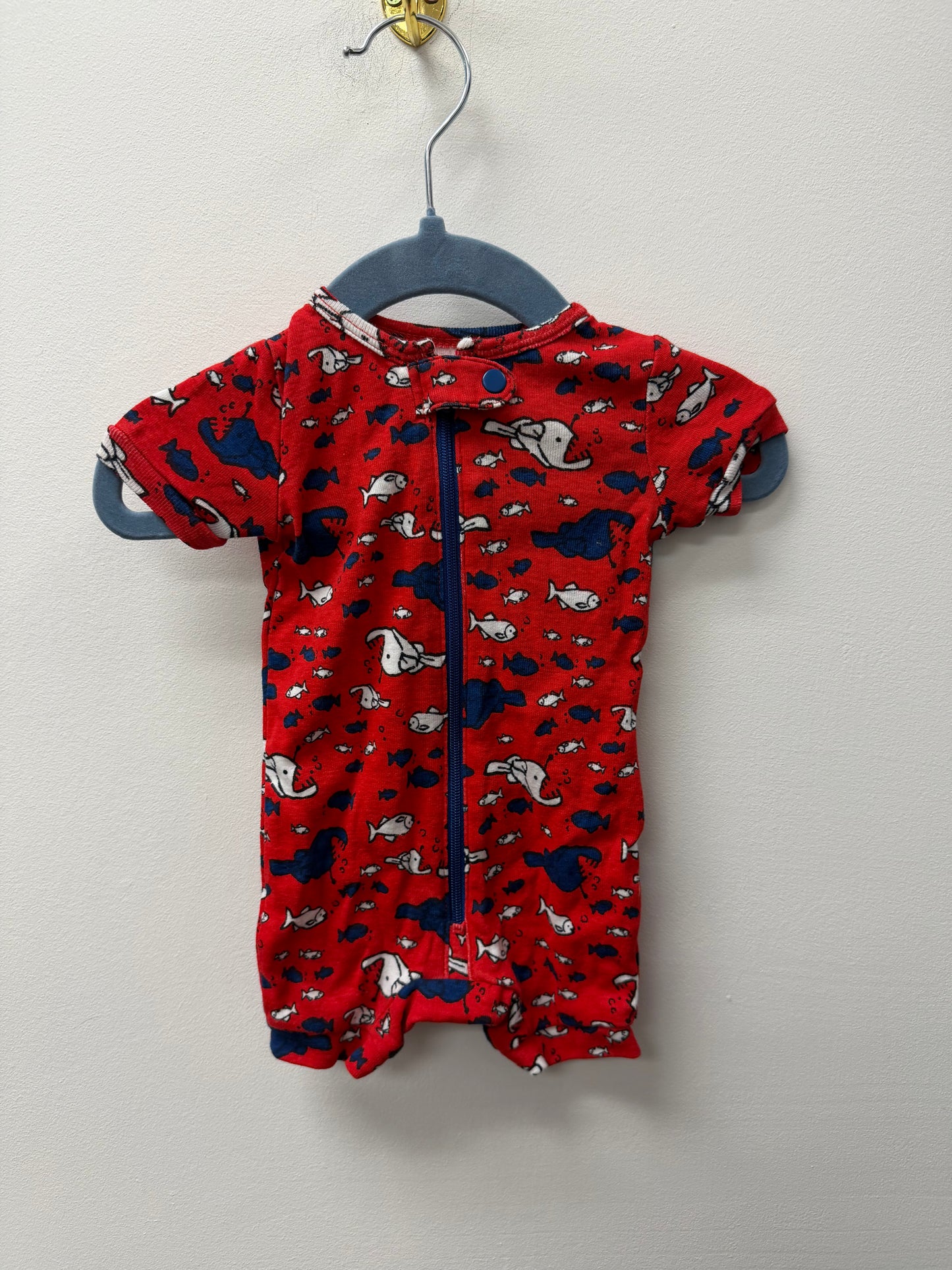 JOE FRESH FISH ROMPER SIZE 0-3M