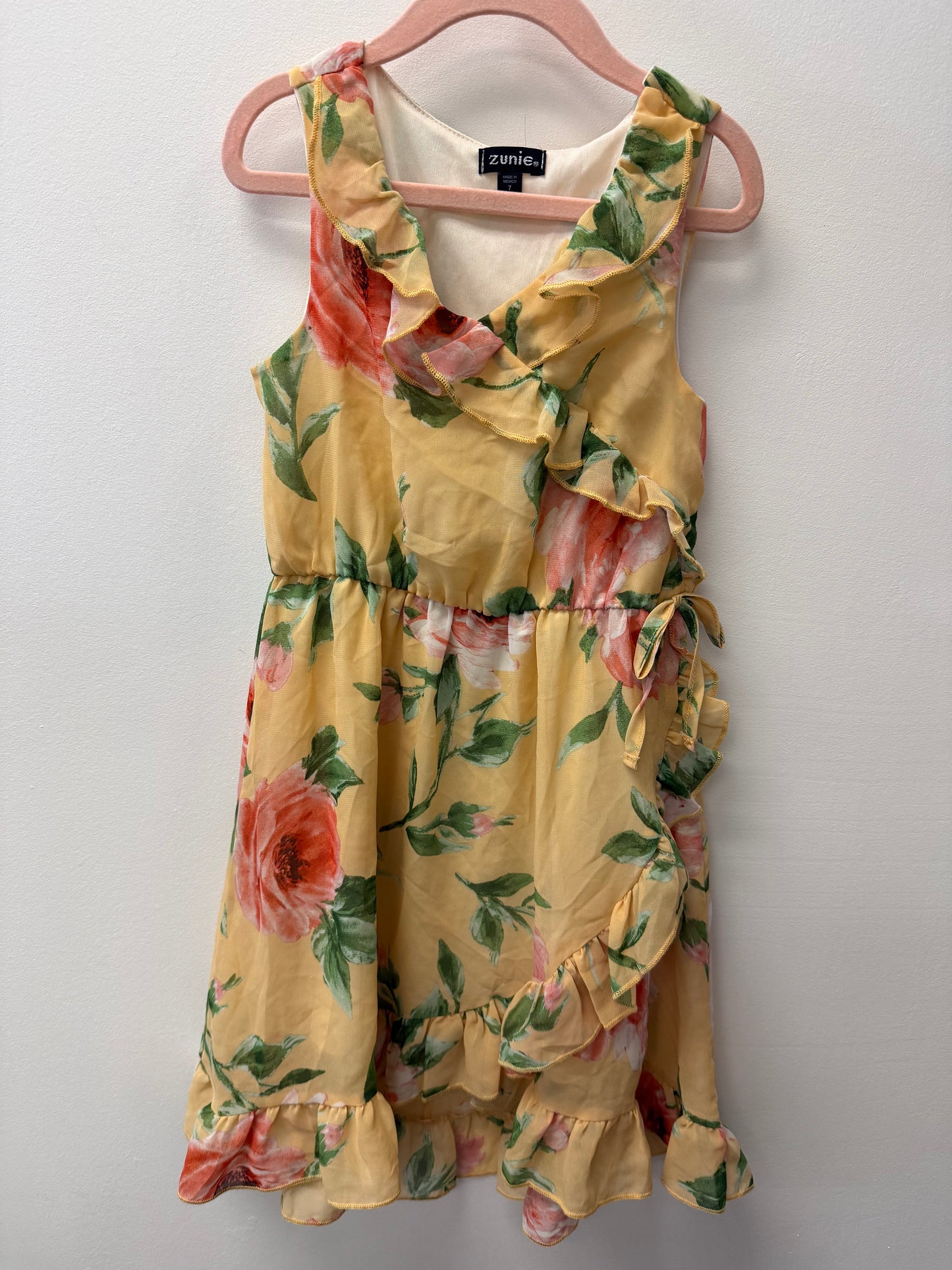 ZUNIE FLORAL DRESS SIZE 7