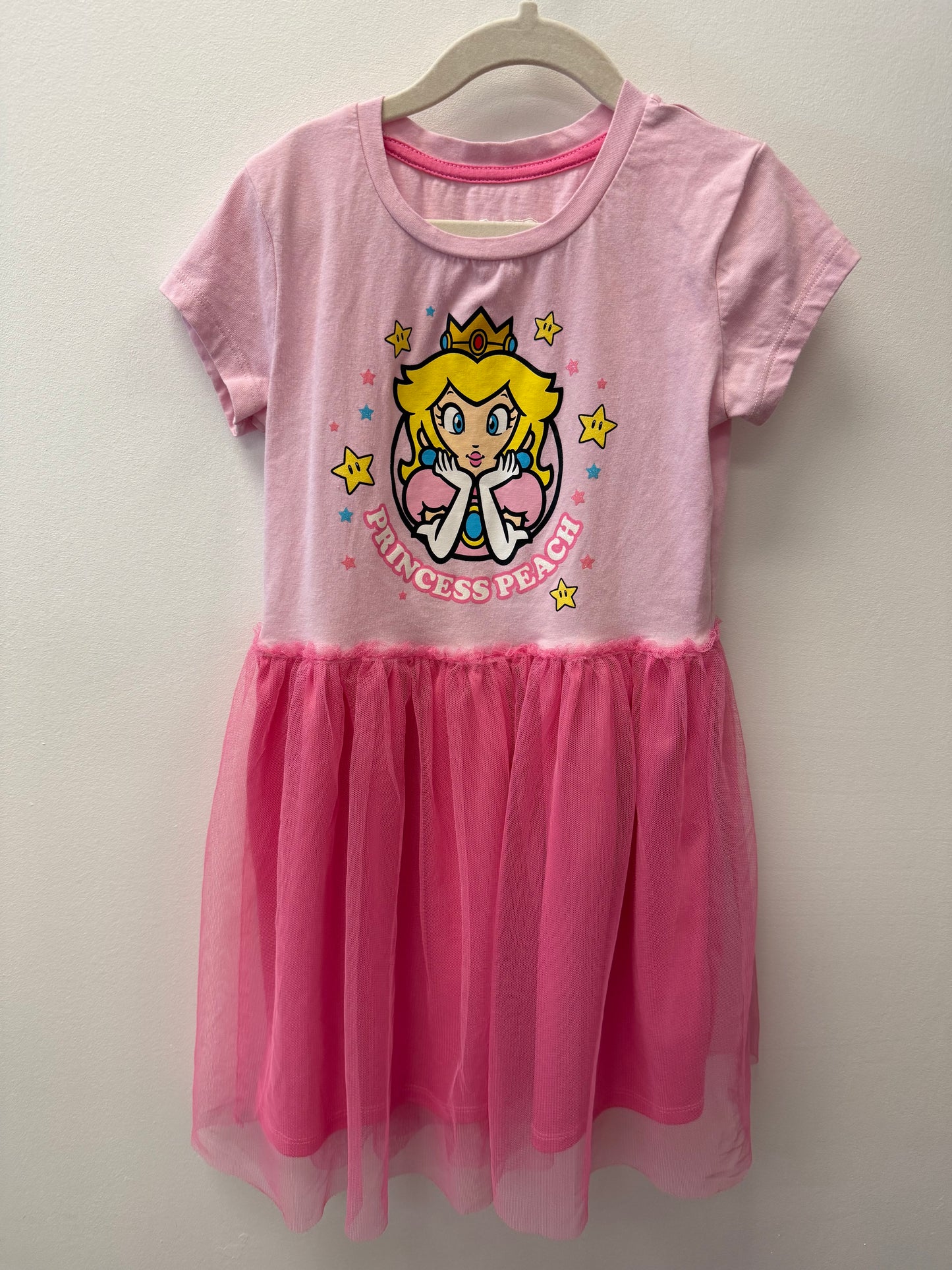 PRINCESS PEACH DRESS SIZE 7-8