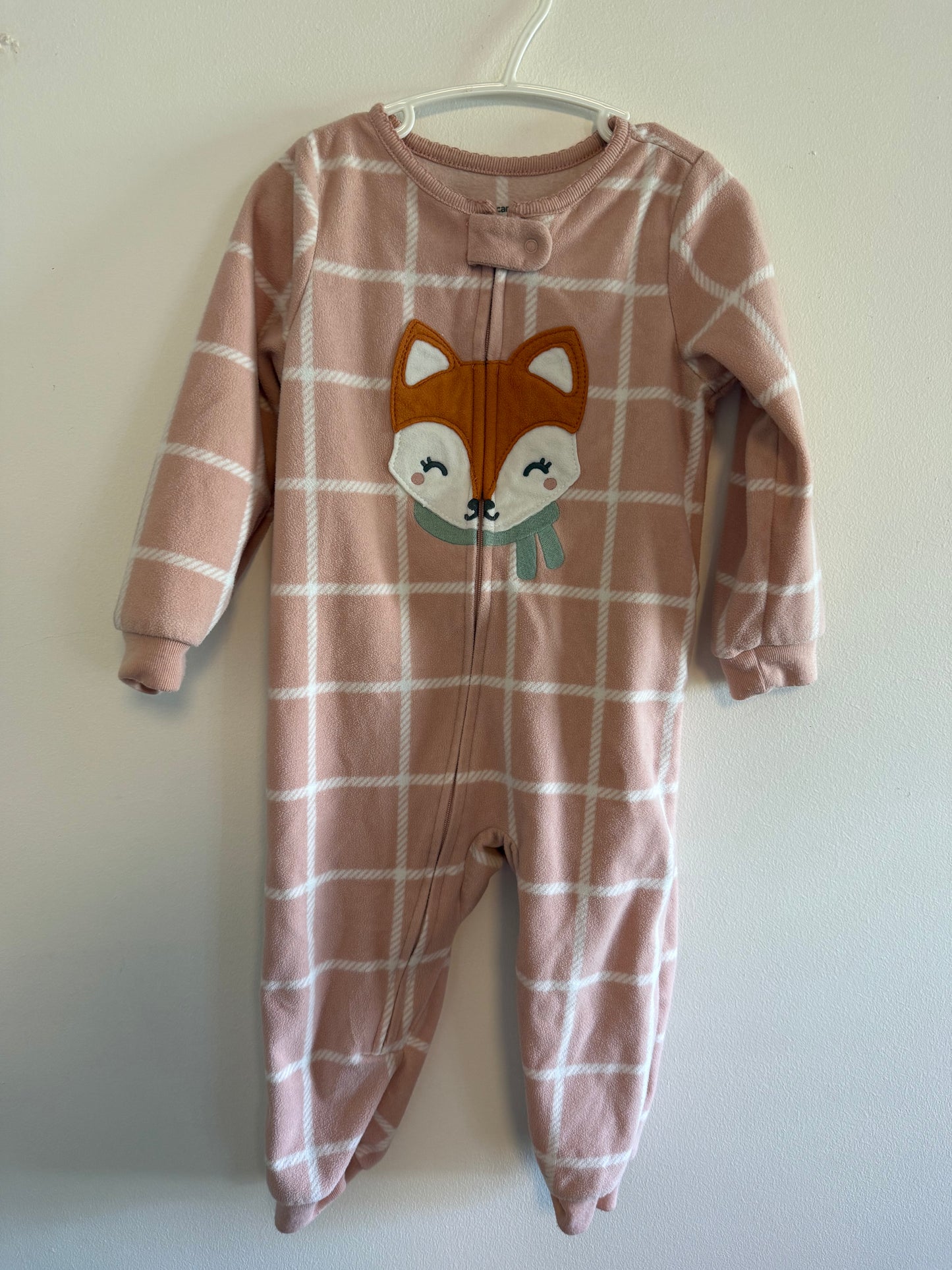 CARTERS FLEECE FOX SLEEPER SIZE 2T