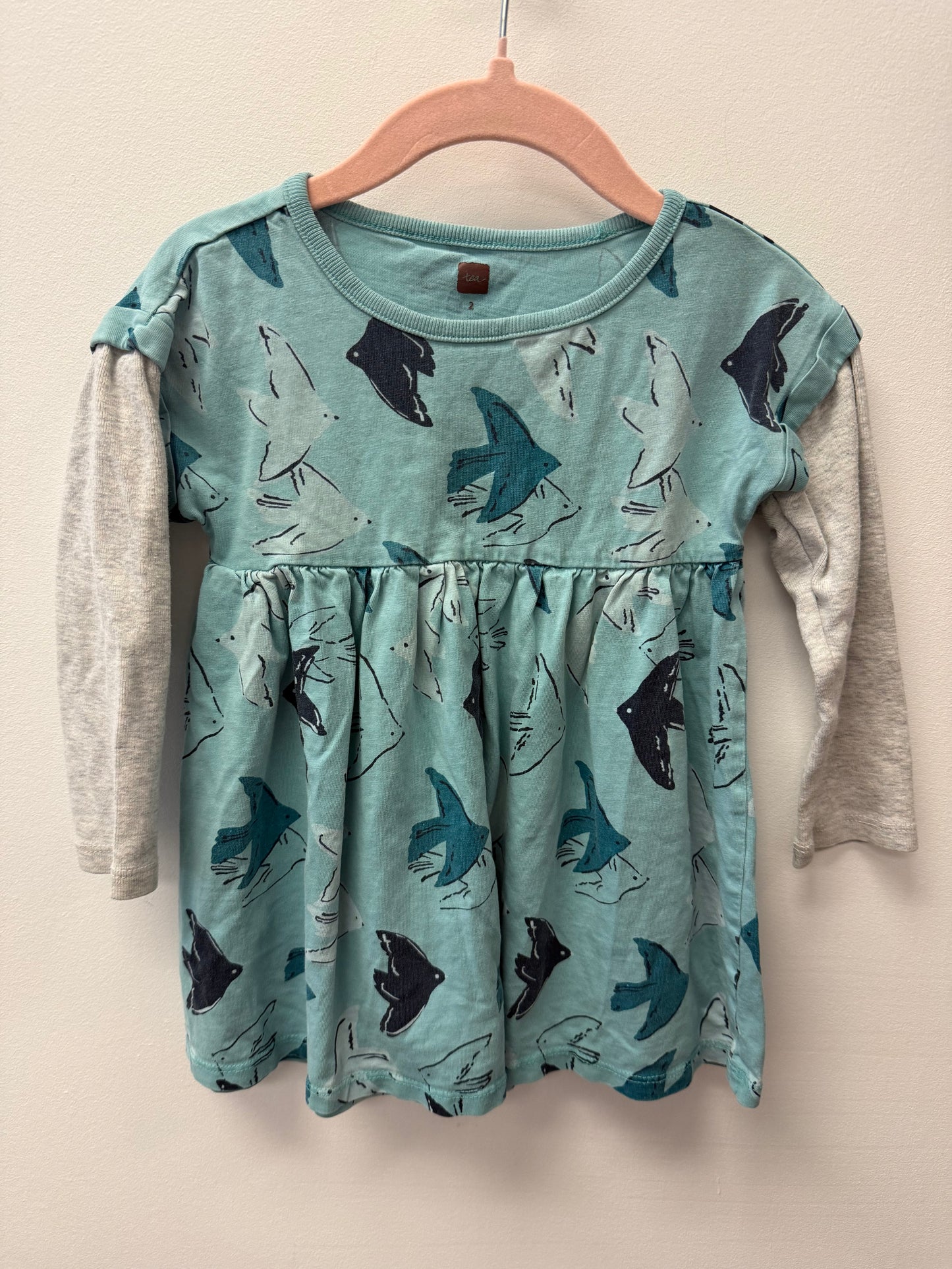 TEA COLLECTION BIRD DRESS SIZE 2T