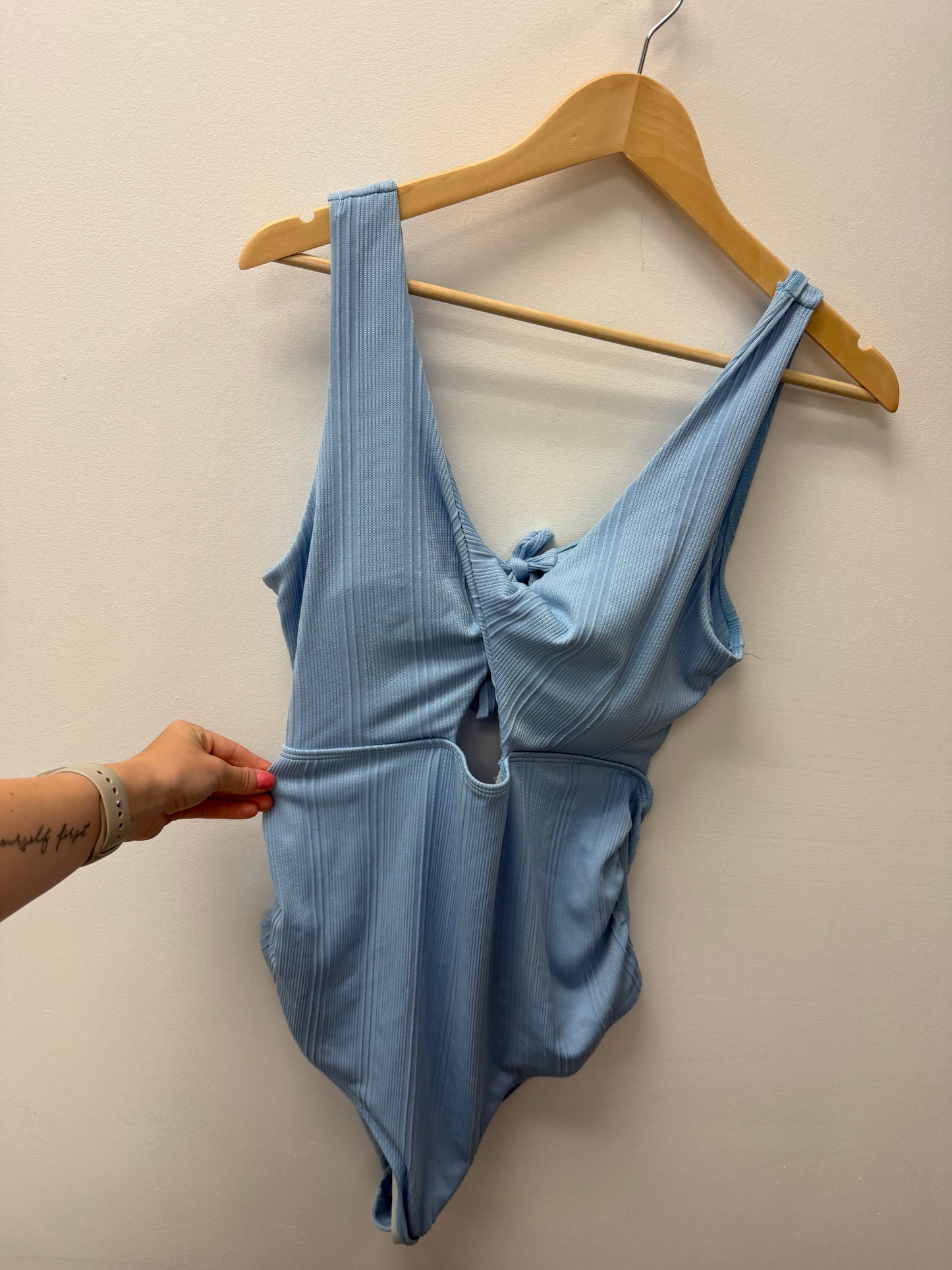 MATERNITY BLUE BATHING SUIT SIZE XL
