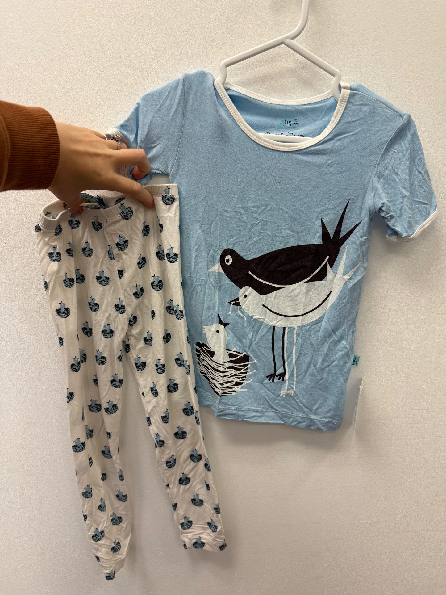 KICKEE PANTS 2 PIECE BIRDS SIZE 5