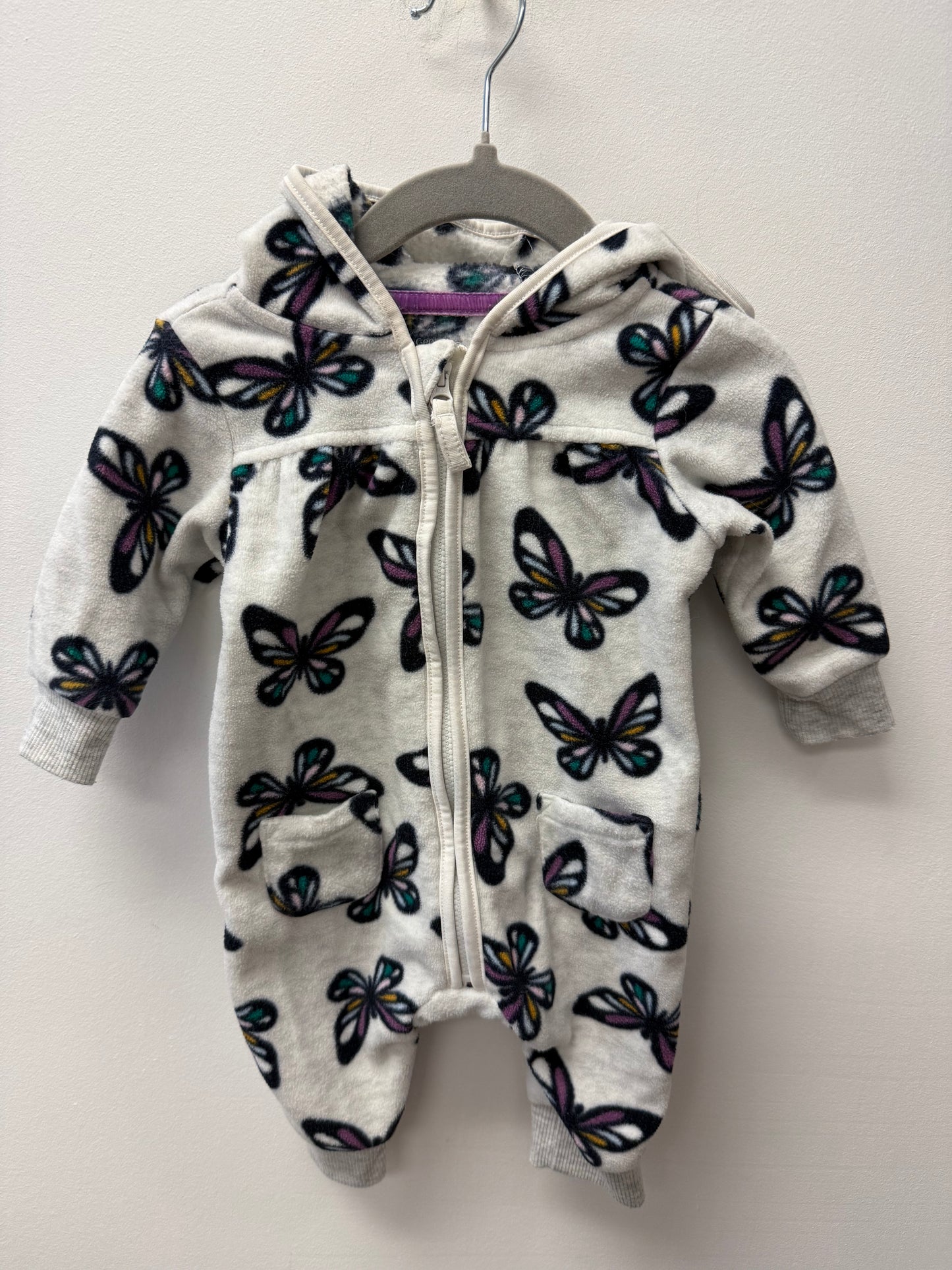 GEORGE FLEECE BUTTERFLY ONE PIECE SIZE 0-3M