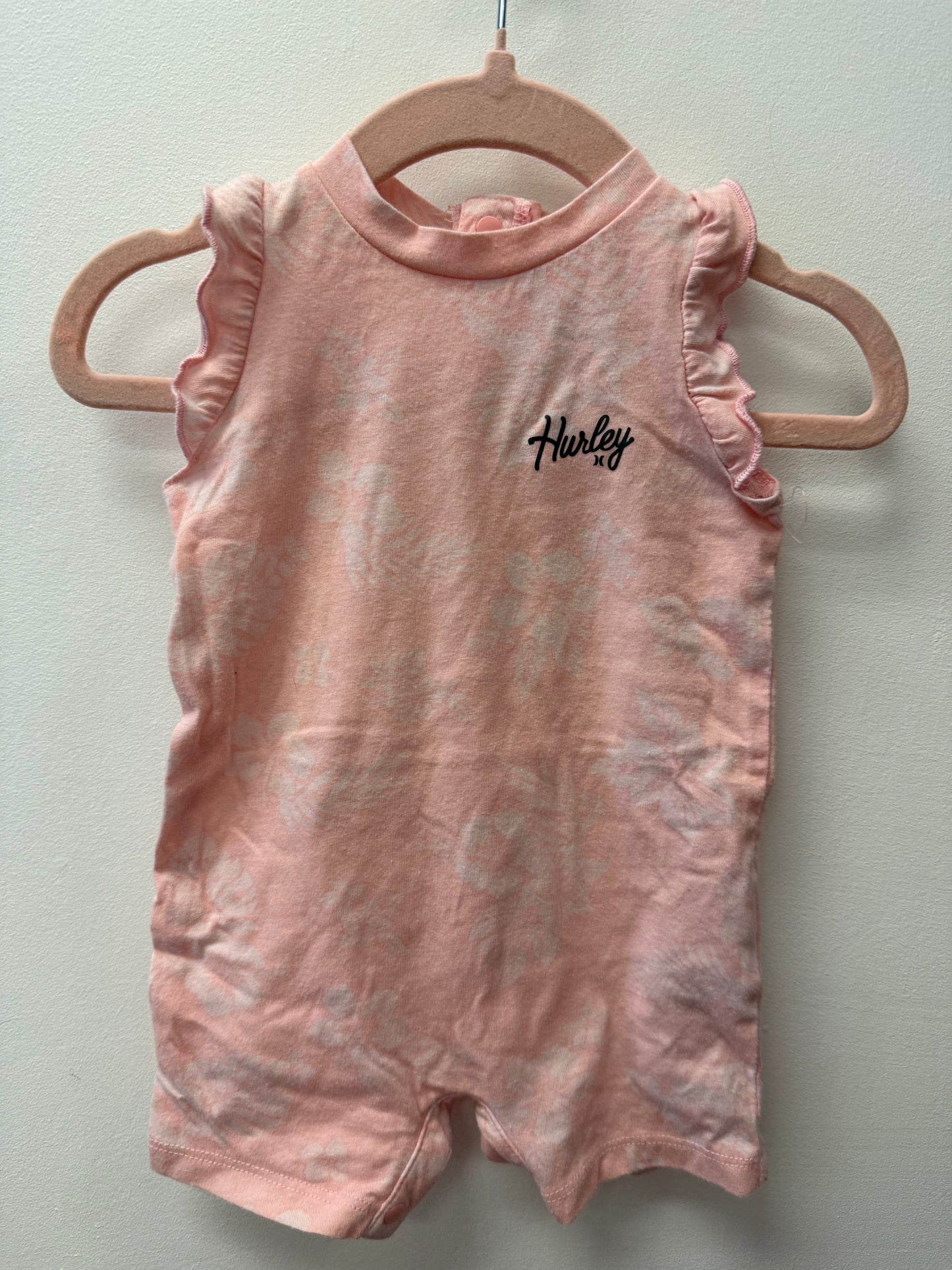HURLEY FLORAL ROMPER SIZE 3M