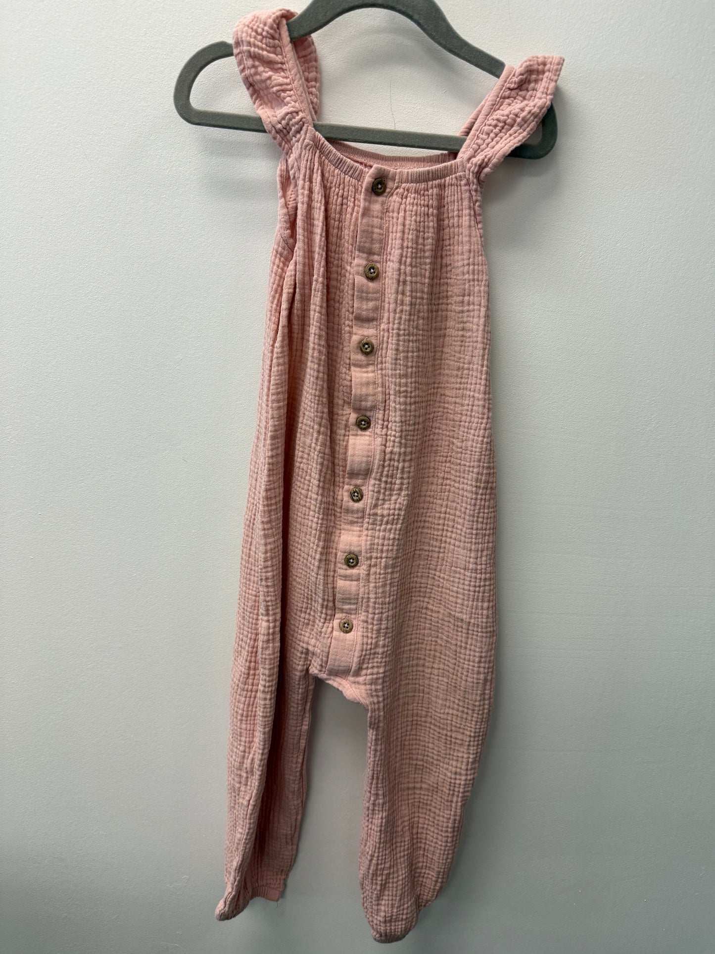 GEORGE PINK LINEN ROMPER SIZE 4T