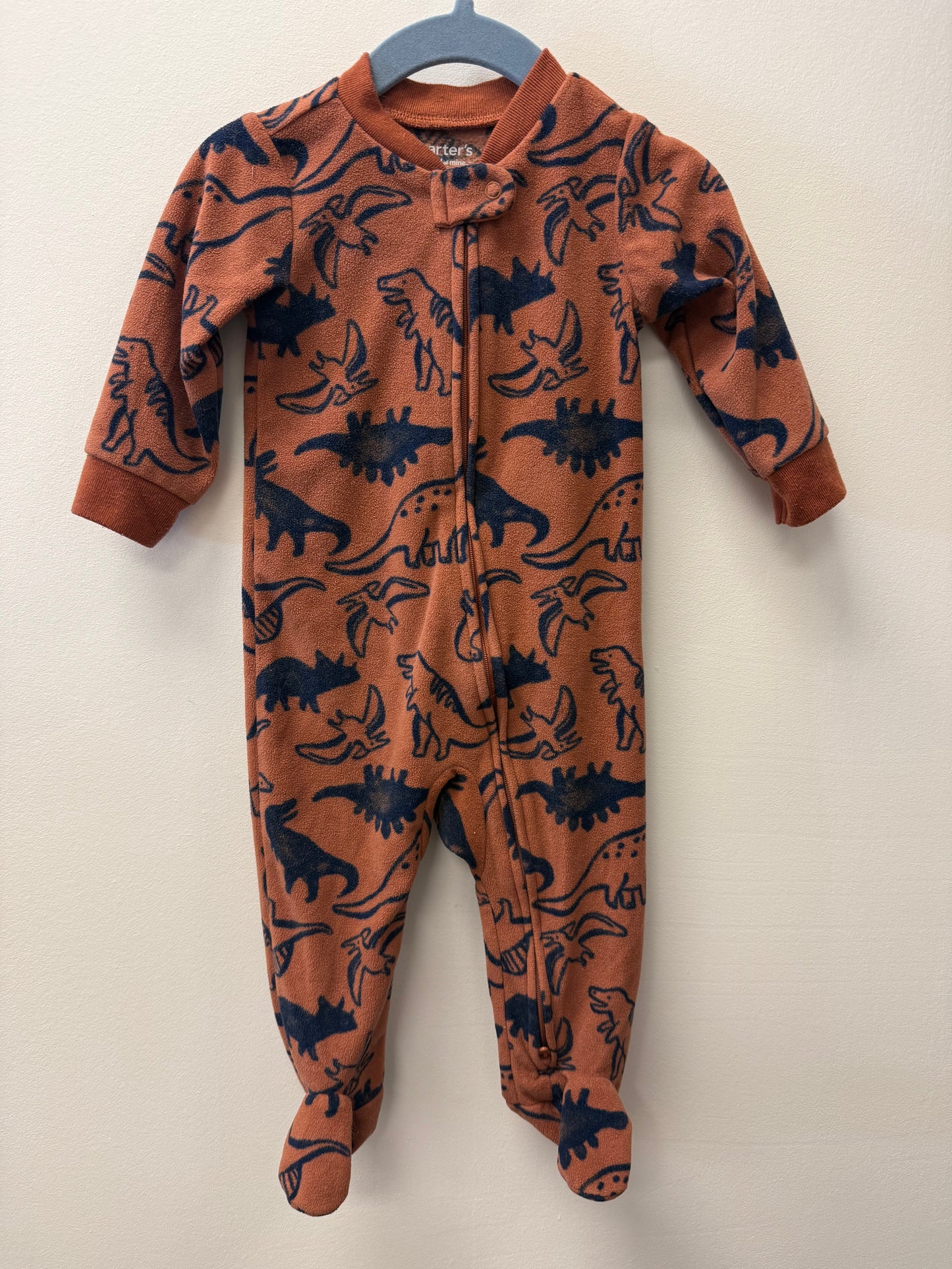 CARTERS FLEECE DINO SLEEPER SIZE 6-9M