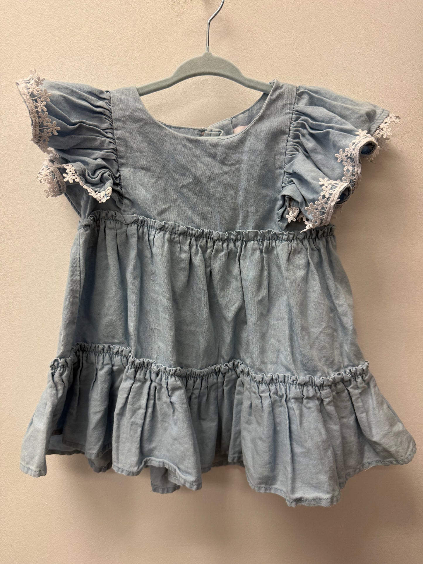 TOMMY BAHAMMA DENIM LACE DRESS SIZE 2T