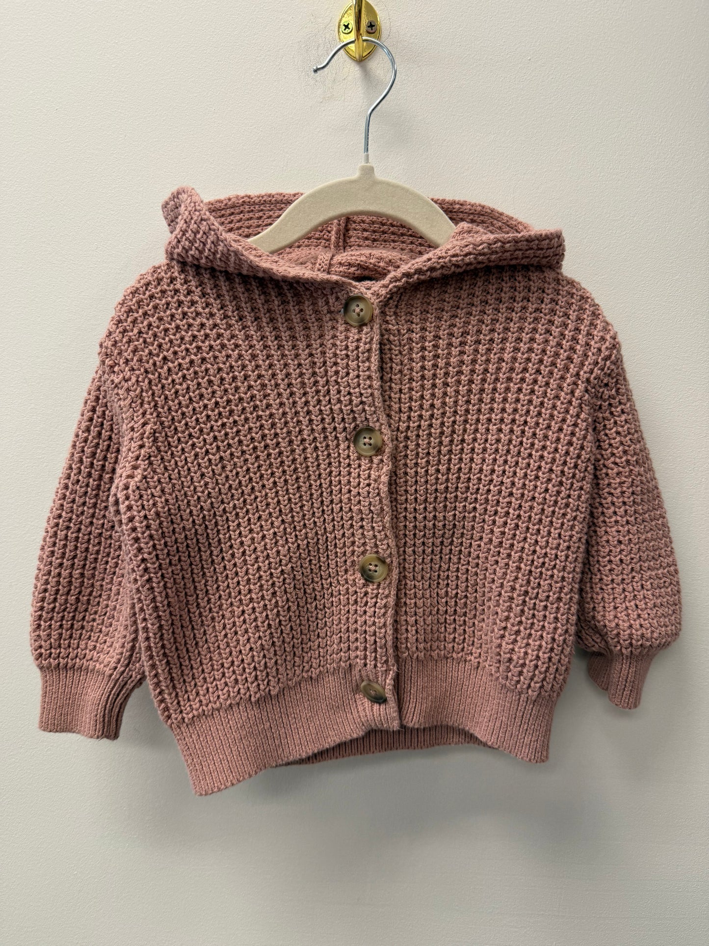 OLD NAVY BLUSH PINK KNIT SWEATER SIZE 12-18M
