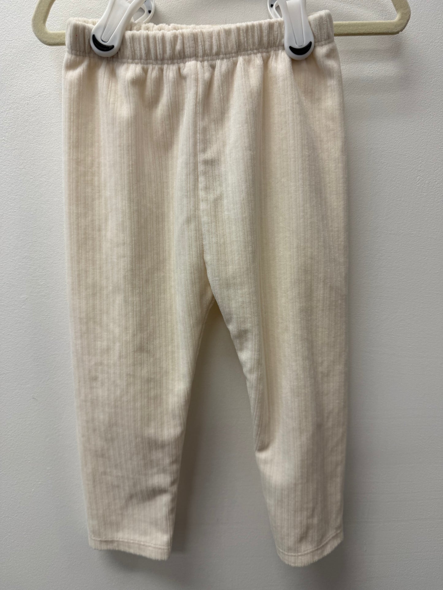 OLD NAVY WHITE RIBBED LEGGINGS SIZE 12-18M