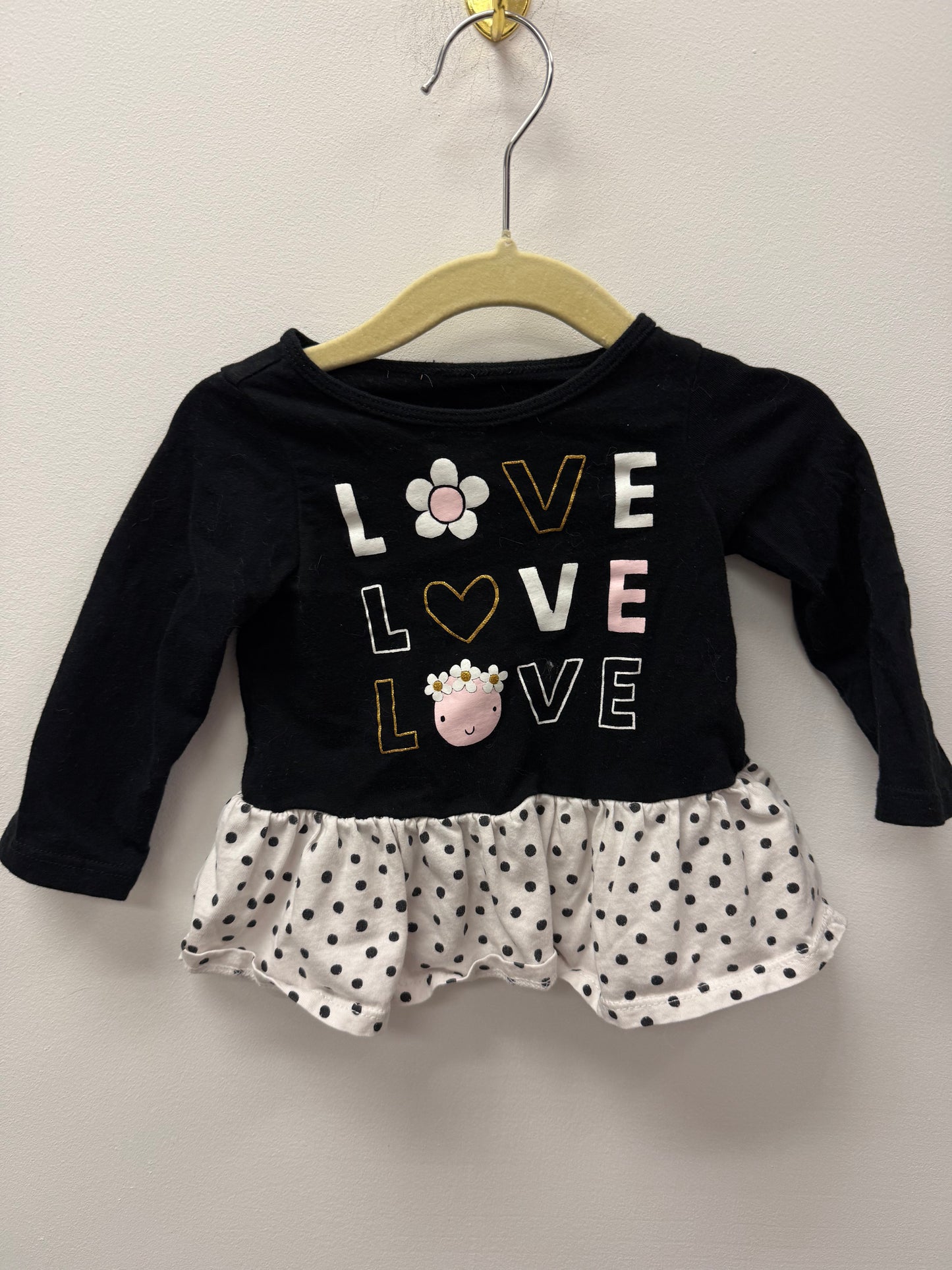 FIRST IMPRESSIONS POLKA DOT SHIRT SIZE 6-9M