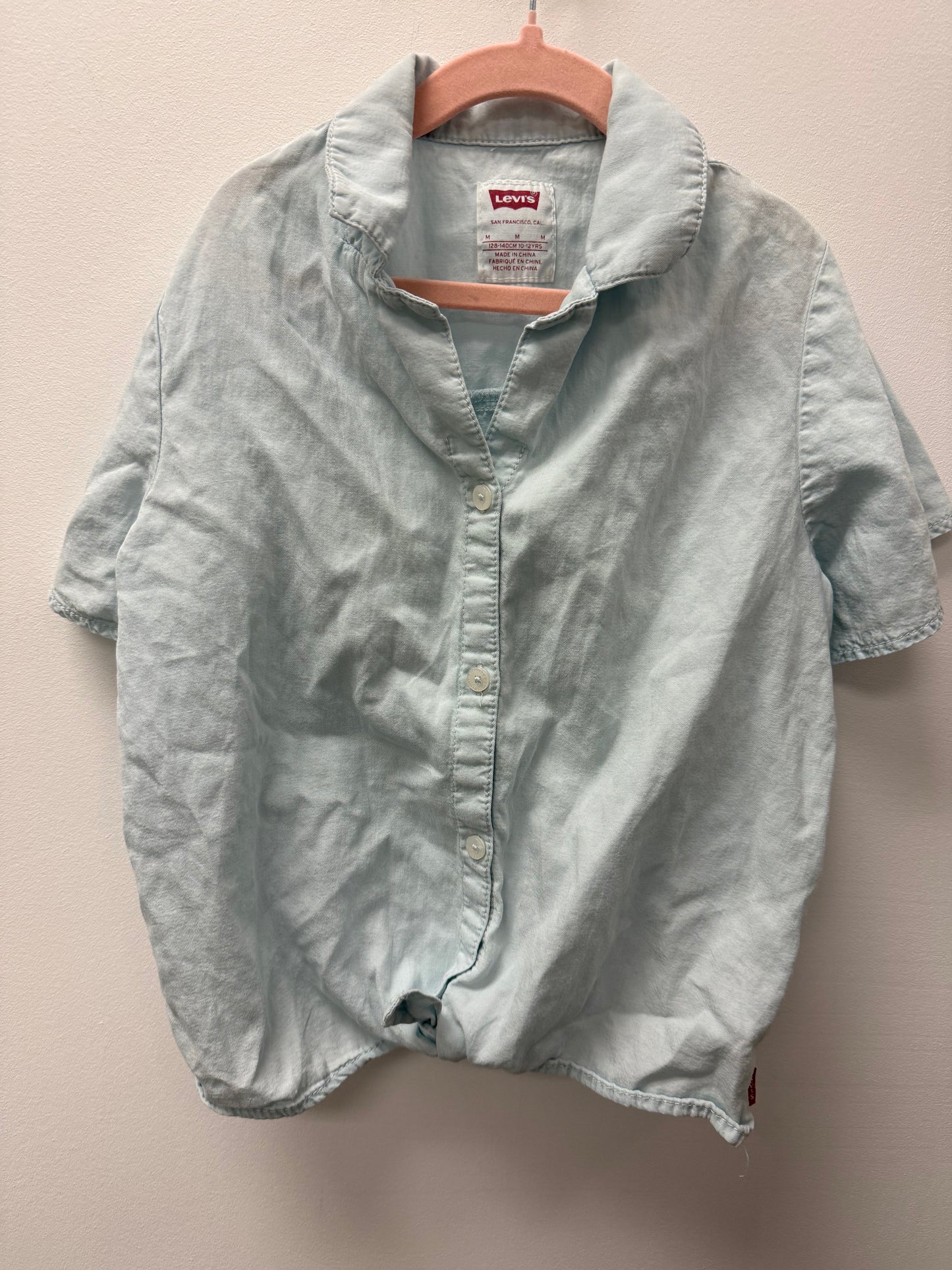 LEVI BLUE TIE UP BOTTOM SHIRT SIZE 10-12