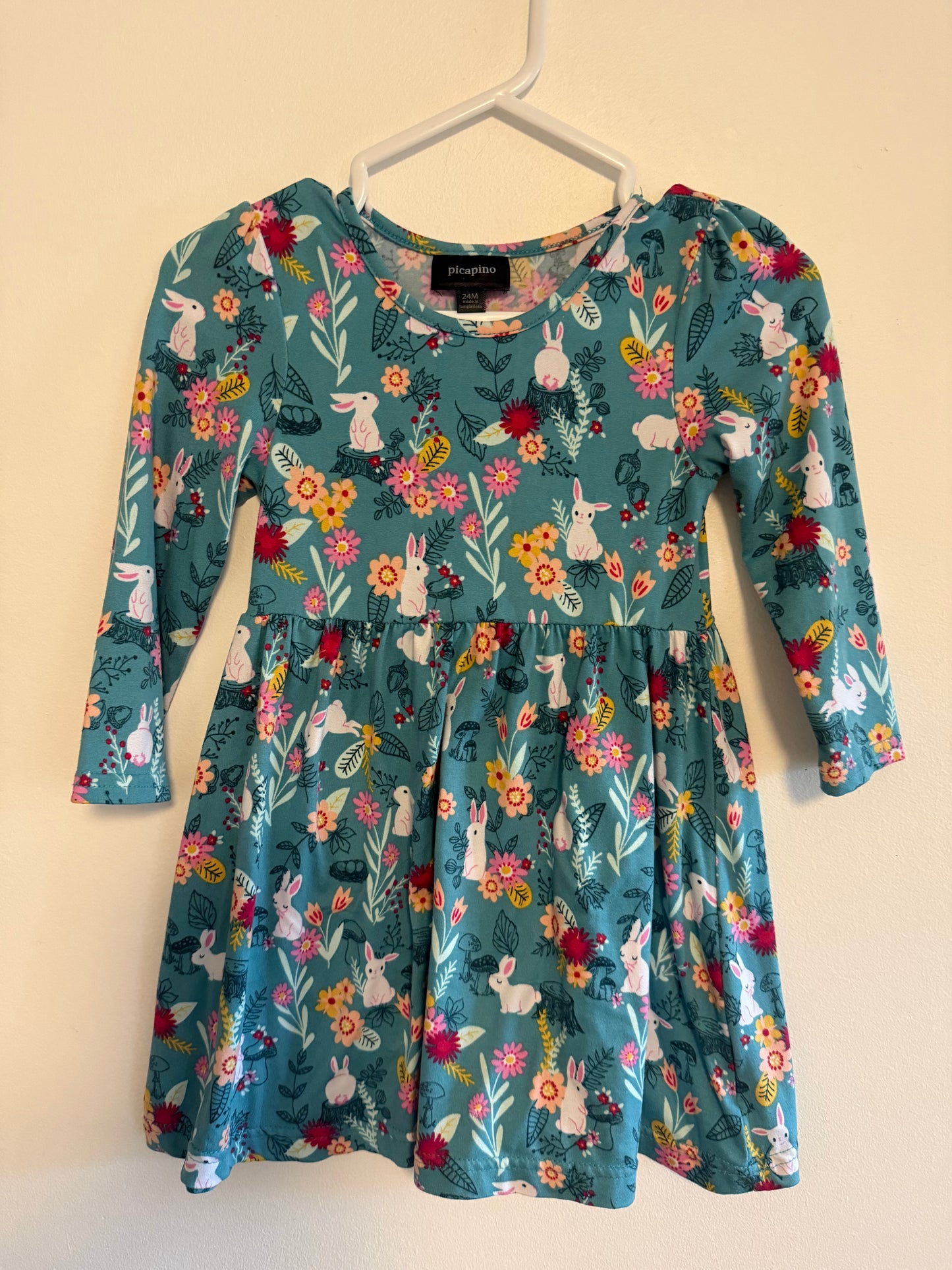 PICCAPINO BUNNY DRESS SIZE 24M
