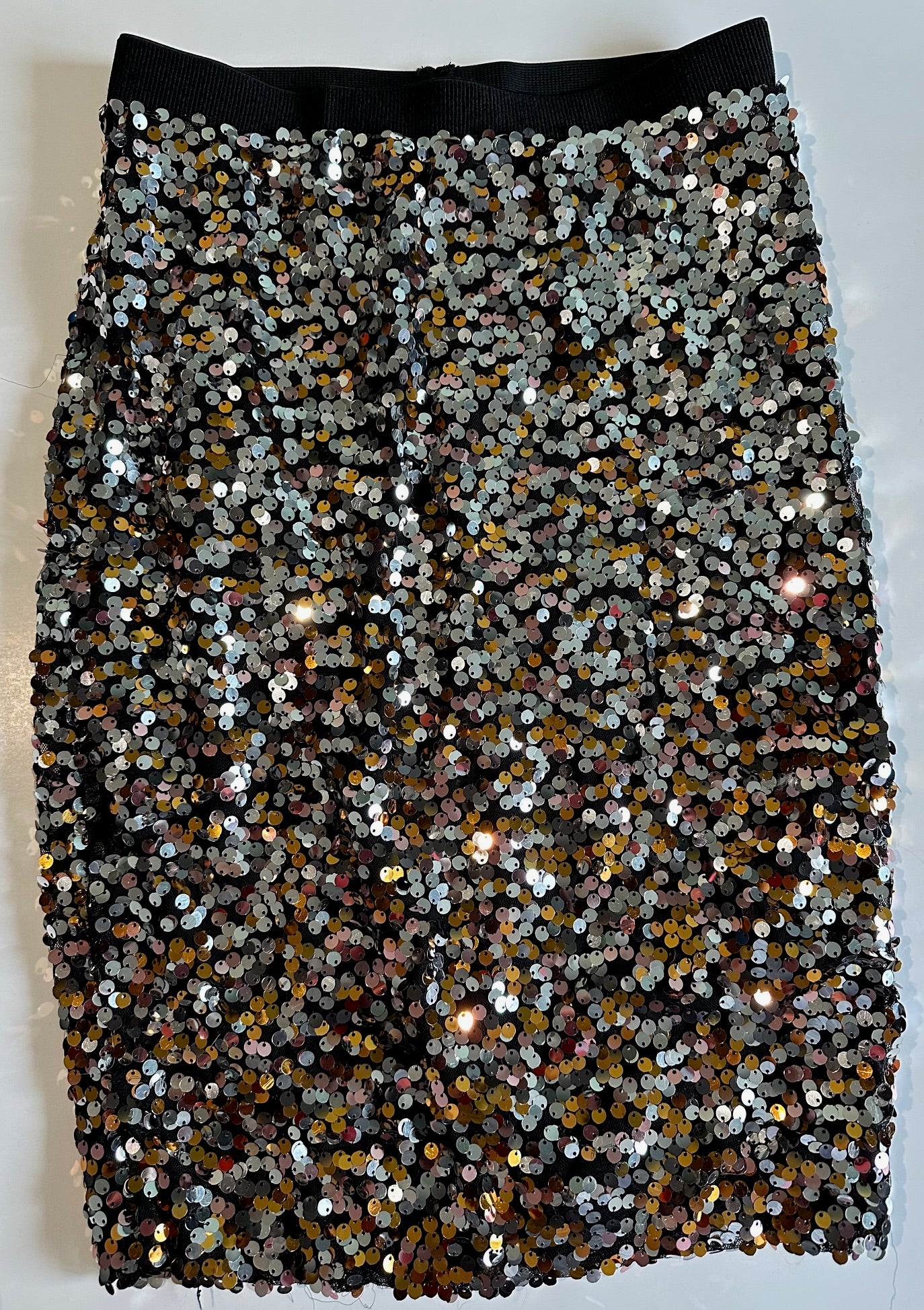 H&m gold outlet sequin skirt