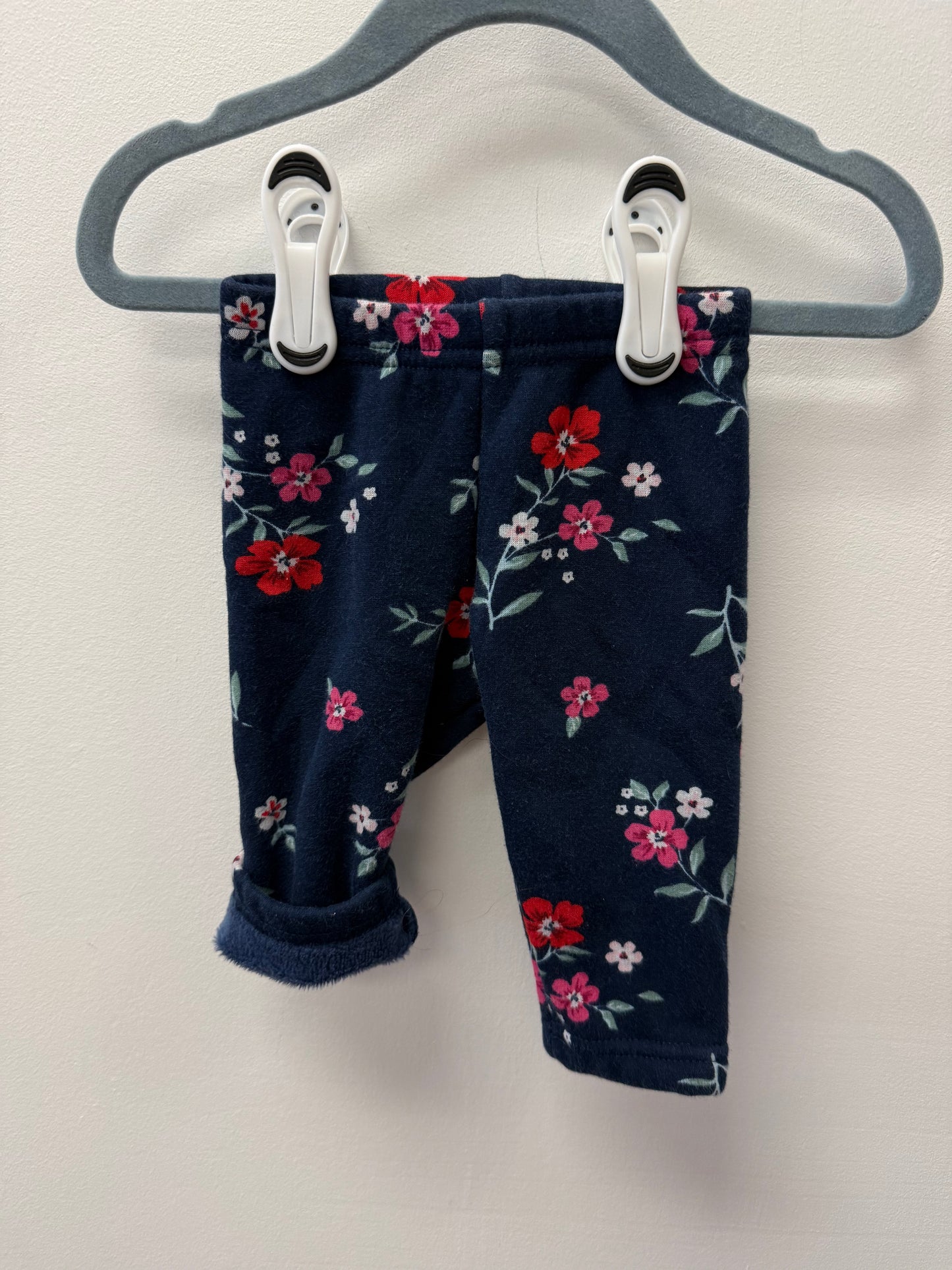 CARTERS FLEECE LINED LEGGINGS SIZE 6M