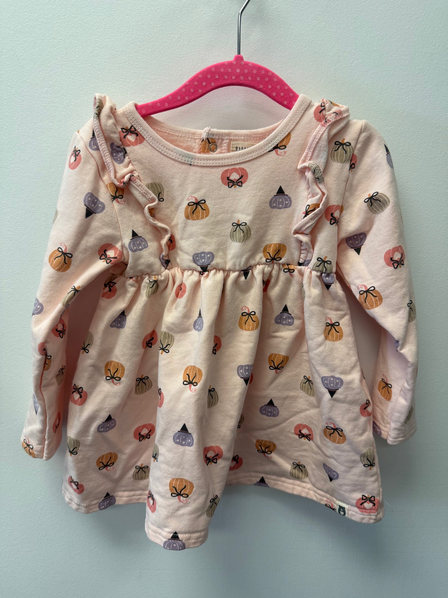 RABBIT + BEAR PUMPKIN DRESS SIZE 3T